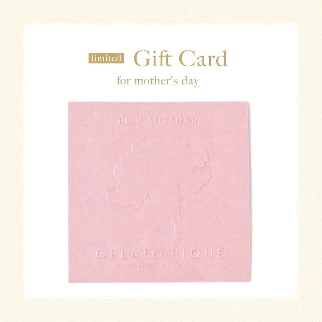 ジェラートピケさんのインスタグラム写真 - (ジェラートピケInstagram)「【MOTHER'S DAY】  limited Gift Card for mother's day💐  gelato piqueオフィシャルオンラインストアでは、ギフトラッピングをご注文いただいた方にオリジナルギフトカードをプレゼントしています。 期間限定で、母の日用のギフトカードも選んでいただけます。  #gelatopique #ジェラートピケ #roomwear  #mother'sday #母の日 #母の日ギフト #5月14日  @gelatopique_official_snap  @usagionline」5月9日 15時48分 - gelatopique_official
