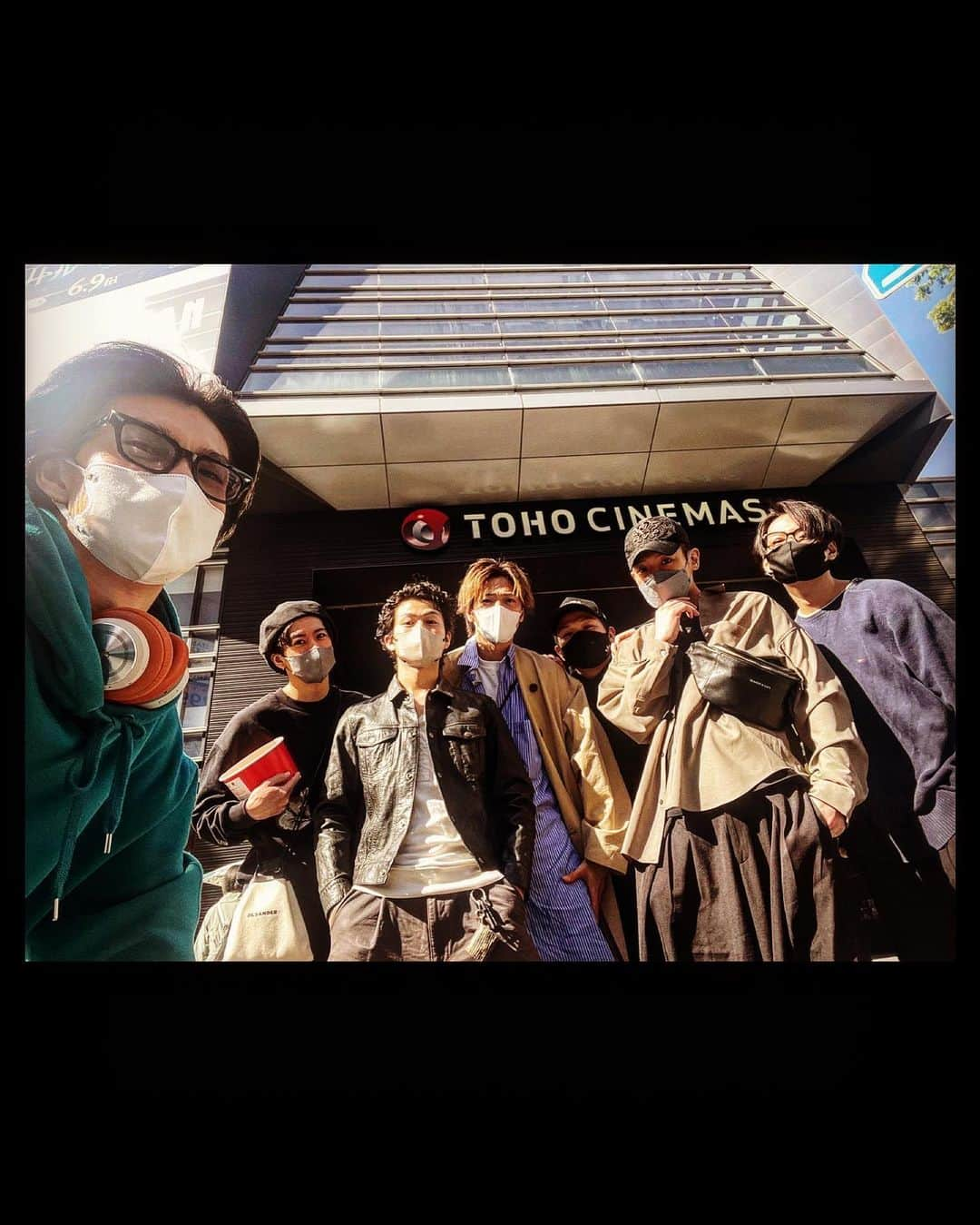 松田凌のインスタグラム：「映画観てきた  #陳内将  #中島大地 #上田堪大  #赤澤燈  #相澤莉多  #木津つばさ  #松田凌」