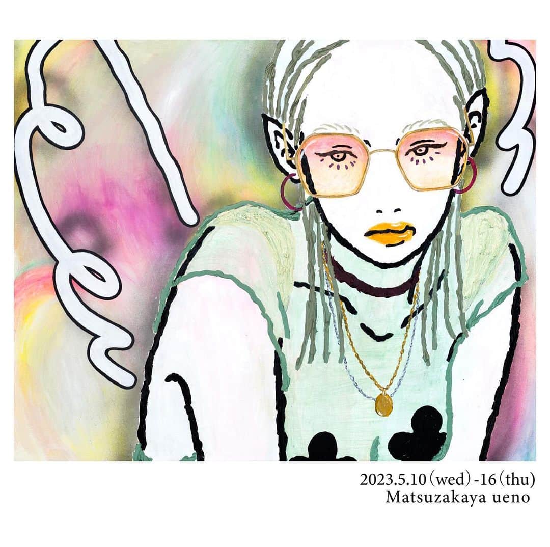 i.e.さんのインスタグラム写真 - (i.e.Instagram)「明日から上野松坂屋でのグループ展に参加させて頂きます！ 私は妖精のお題を頂き、2点描きました🧚‍♀️ 今まででいちばんファンシーでレアな作品です。是非ご覧頂けたら嬉しいです！  【展示概要】 AYAKASHI 妖精vs妖怪 会期：2023年5月10日（水）～16日（火）※最終日は午後5時閉場 会場：松坂屋上野店　美術画廊」5月9日 16時31分 - itabamoe