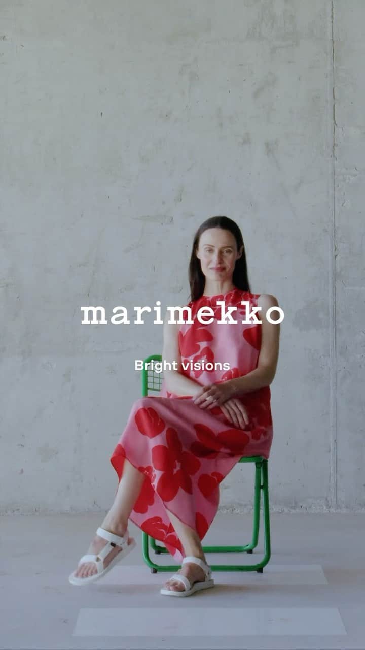マリメッコのインスタグラム：「What makes you happiest in life? It’s a question we asked these bold minds for our Bright Visions campaign. Discover what they had to say and share your answer with us below 👇   Explore the collection at marimekko.com. Link in bio.   #marimekko #SS23 #BrightVisions」