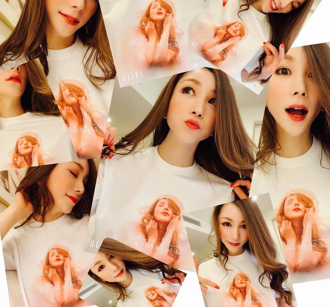 のインスタグラム：「まさかの私が、、、 Tシャツのフロントにデザインされましたー🤩w 一丁前に、カッコつけてポーズしてますんでー☝️  #temperature  @temperature_official_」