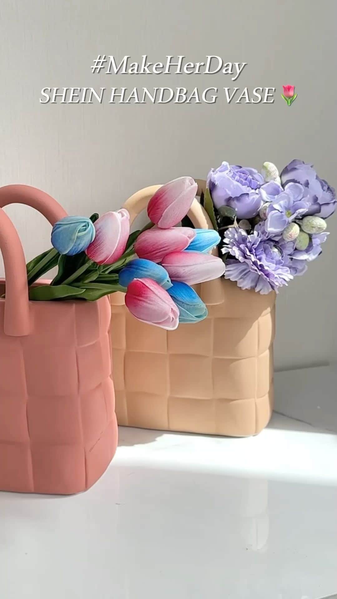 SHEINのインスタグラム：「Looking for a unique spin on a classic floral vase for Mother‘s Day? This bouquet is in the bag 💐🛍  🔗:https://shein.shop/ow2np0q  #MakeHerDay」