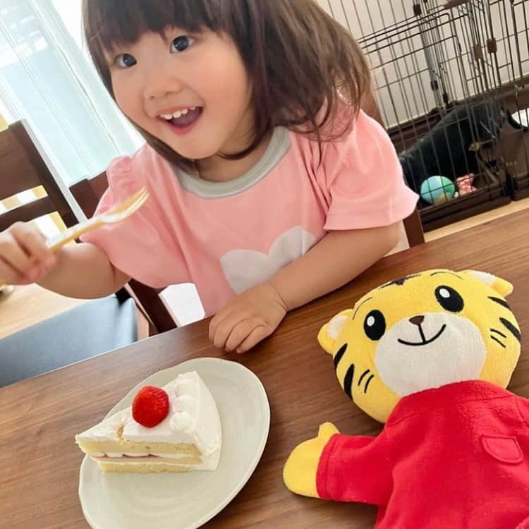 こどもちゃれんじ【公式】さんのインスタグラム写真 - (こどもちゃれんじ【公式】Instagram)「【しまじろうのお誕生日をお祝いしてくれました🎂】  5月5日のこどもの日🎏は しまじろうの誕生日でもありました🎶  @nagatoaya さんがお子さまと一緒にしまじろうをお祝いしてくださったので紹介させてください☺️  ˖⋆⟡⋆˖⟡˖⋆⟡⋆˖⟡˖⋆⟡⋆˖⟡˖⋆⟡⋆˖⟡  HAPPY BIRTHDAY🎂❤️ . . 今日は親子で大好きなしまじろうの誕生日🐯❤️  朝からしまじろうの誕生日パーティー配信を 見てお祝いしました👧🏻🐯🎂❤️ 今までトイトレ全然やる気なかったのに しまじろうの配信の最後のトイレ行くシーン 見て行くって言い出してトイレ行って座って おしっこも成功した🤣🚽❤️ しまじろう凄すぎて崇拝レベル🤣⚠️❤️笑  おやつにはしまじろうをお祝いする為 ケーキを買って食べました🫢🍰🍰💕  こどもちゃれんじもずっと続けてるし しまじろうグッズを見つけたら 全部買っちゃうほどしまじろう狂なので 今後もしまじろうにはたっぷりお世話に なると思います👧🏻🐯❤️  ˖⋆⟡⋆˖⟡˖⋆⟡⋆˖⟡˖⋆⟡⋆˖⟡˖⋆⟡⋆˖⟡  しまじろうへの想いが伝わってきて編集部一同とっても嬉しいです❣️  これからもしまじろうとたくさん思い出を作ってくださいね🥰  #こどもちゃれんじ#しまじろう#しまじろう誕生日#2才#2歳#3才#3歳#入園準備#おうち時間#おうち時間を楽しもう#親子で#親子で楽しもう#幼児教育#誕生日#happybirthday#こどもの日」5月9日 12時28分 - kodomochallenge