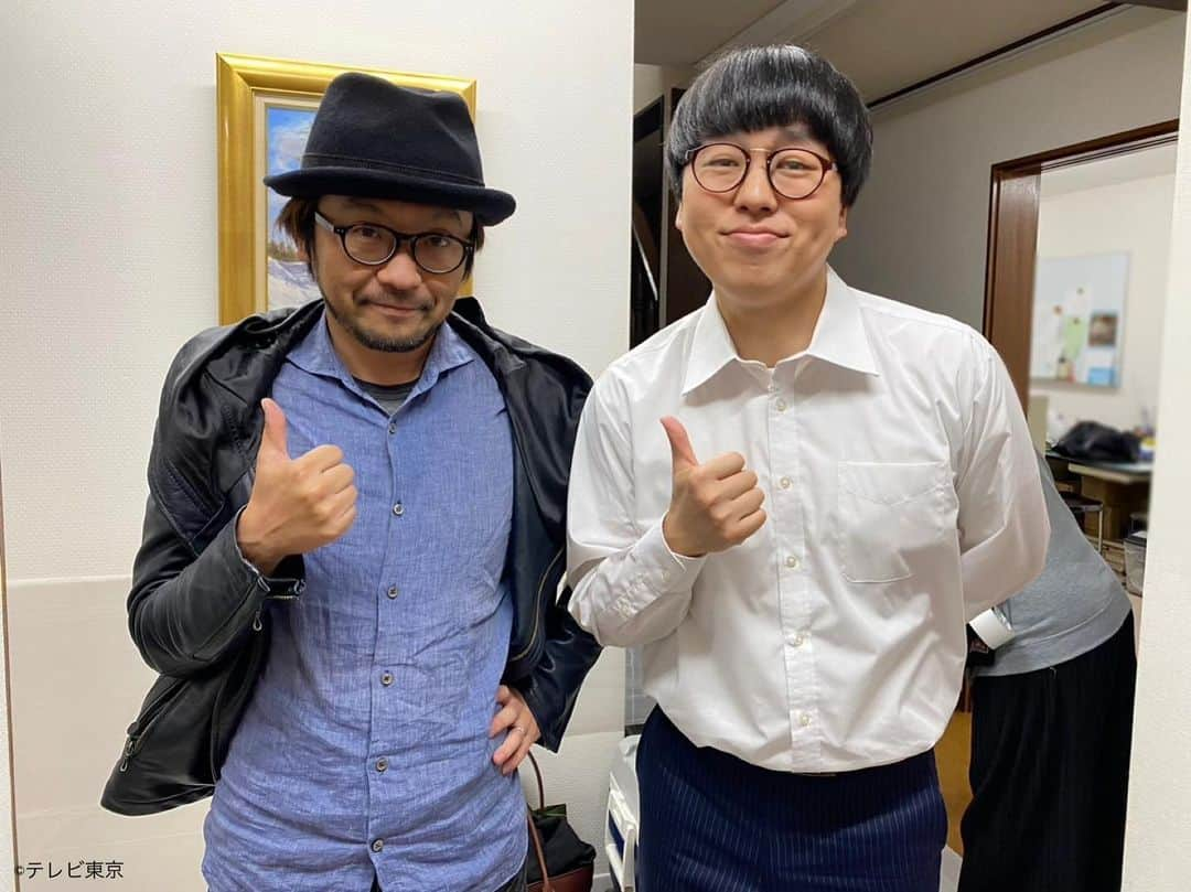 弁護士ソドムさんのインスタグラム写真 - (弁護士ソドムInstagram)「. #弁護士ソドム 第3話に #ジェラードン の #かみちぃ さんが 被害者の弁護士役として登場🎉  コントが大好きだという #及川拓郎 監督😊 一緒にパシャリ👍🏻✨  5月12日(金)よる8時〜‼️  #テレビ東京 #ドラマ8 #福士蒼汰 #玄理 #加藤清史郎 #山下美月 #光石研」5月9日 13時54分 - tx_dorama8