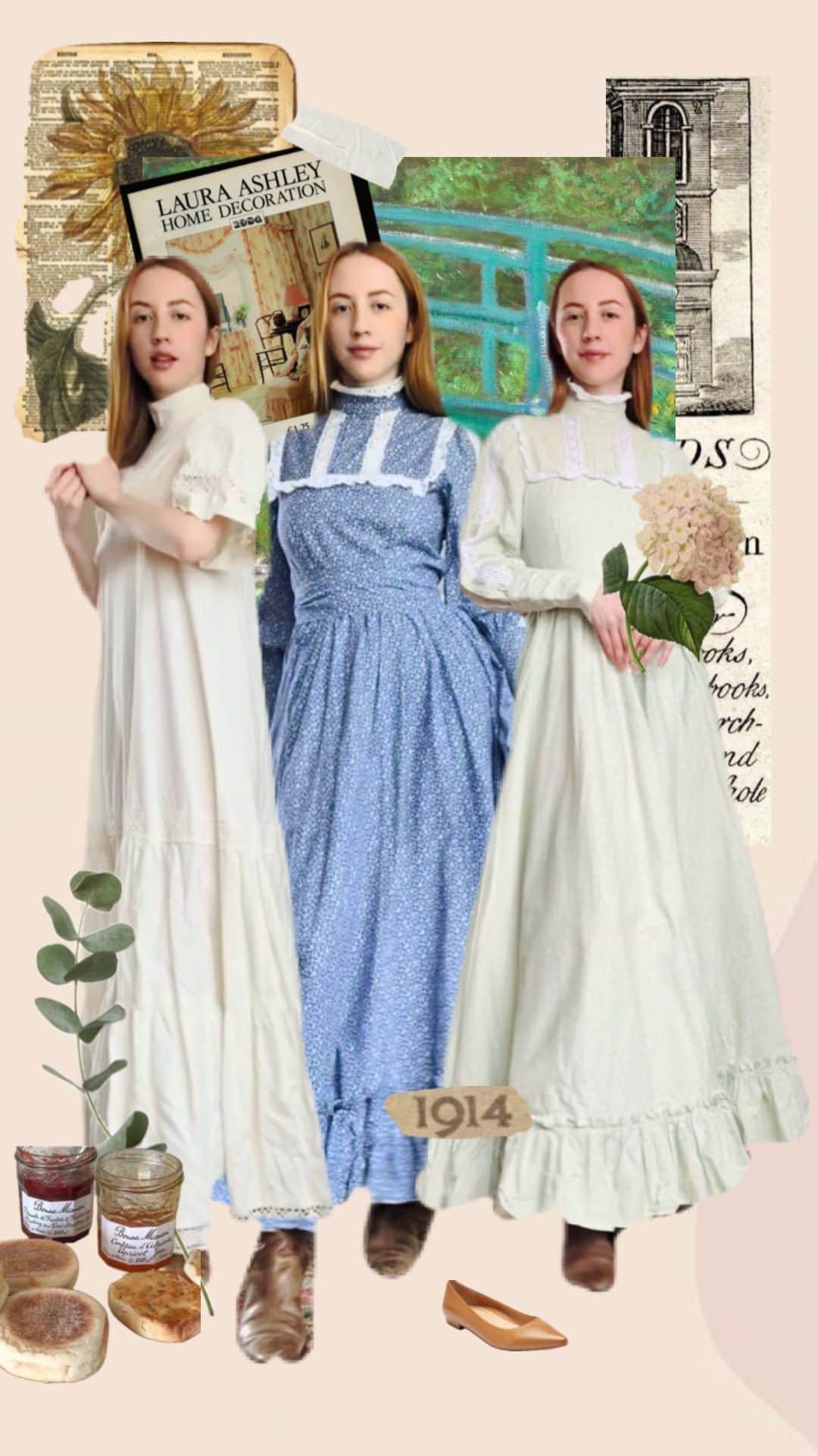 ベッキー・クルーエルのインスタグラム：「Rating my Vintage Laura Ashley dress collection 👗 I have to say, this is a passion that keeps growing for me! It’s hard to choose between my favourites 😊 I think that Laura Ashley is such a symbol of classic quality dressmaking, many of the dresses I have collected are from the earlier days of the brand ☀️  Which one is your favourite?   #lauraashleyuk #lauraashleydress #lauraashleyfabric #lauraashley #vintagelauraashleydress #lauraashleyvintage #vintagelauraashley #prairiedresses #prairiedress #vintageprairiedress #70sprairiedress #prairiedressobsessed #prairiedress #charityshopfashion #edwardianfashion #modernvintage #vintagelinens #70sdress #70svintagedress #70sdressmaking」