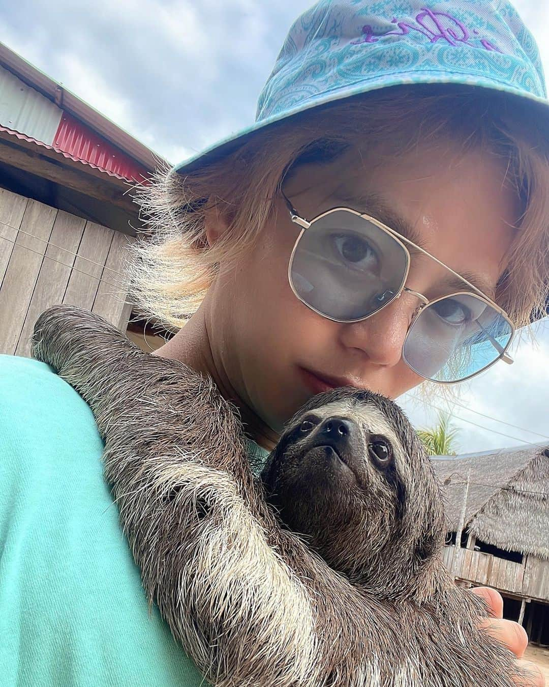 春木開のインスタグラム：「人間だって たまにはなまけたっていいんだよ🦥  #🦥 #ナマケモノ #iquitos」