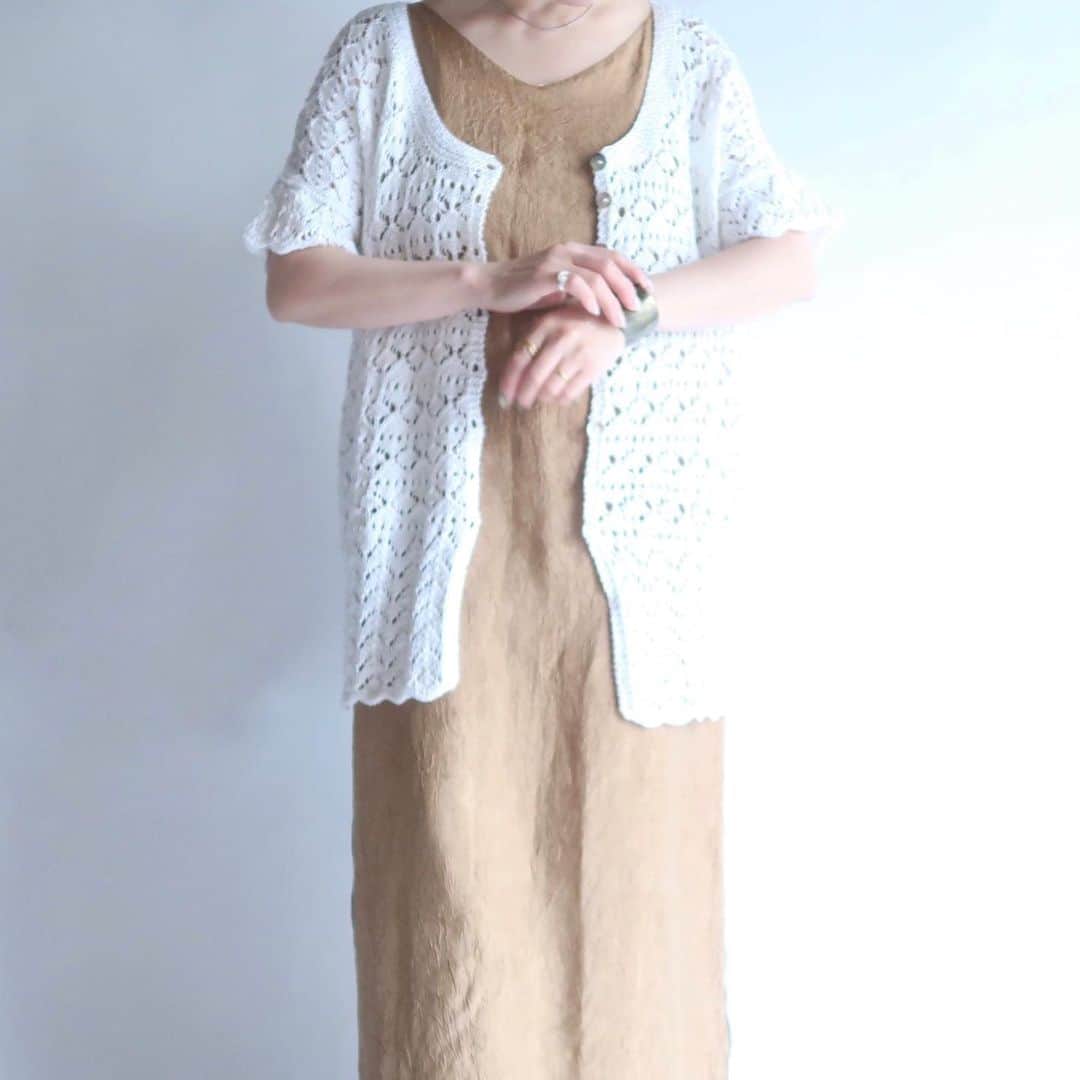 TheSunGoesDownさんのインスタグラム写真 - (TheSunGoesDownInstagram)「crochet half sleeve cardigan  staff 154cm」5月9日 19時00分 - tsgd_tokyo