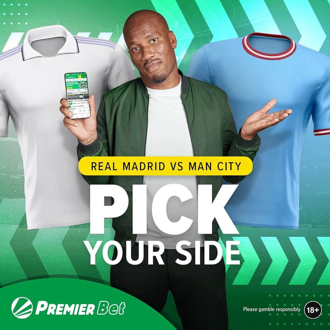 ディディエ・ドログバのインスタグラム：「Pride is always at stake...  Pick your side with Premier Bet!  📲 Visit to find out more: bit.ly/DrogbaPB  🔞 | T&Cs apply | Please play responsibly #ProudlyAfrican」