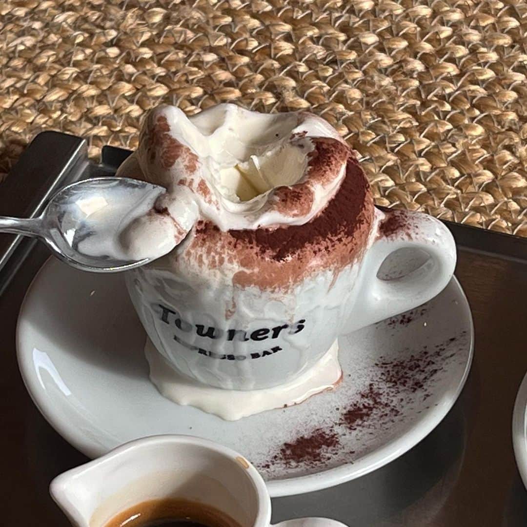 イ・ハウンのインスタグラム：「더티플레이팅이 되어 버린 내 아포카토🍨🧊」
