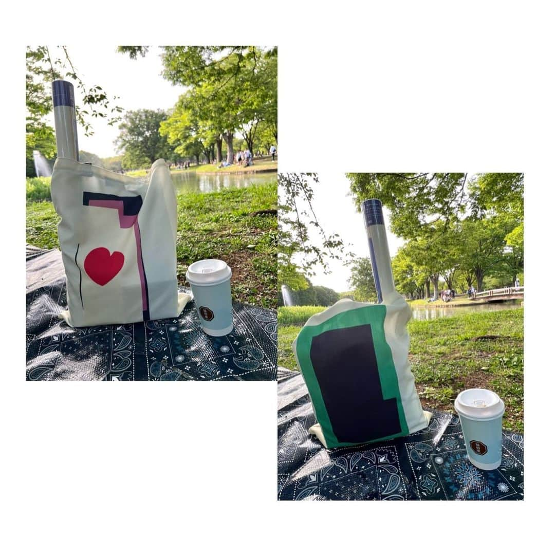 伊藤友季子さんのインスタグラム写真 - (伊藤友季子Instagram)「🦆🌳☕️ ⁡ ピクニックシートの上で 寝ころがって新緑を眺めながら インとアウトカメラ同時に撮れるアプリを 試して一人遊び🤳🍃 ⁡ マティス展で見つけたトートバッグは 表と裏が違うデザインでお気に入り❤️ ⁡ 念願 @sunday_bake_shop  のキャロットケーキも食べられて🥕 （スパイスが効いていて甘いクリームチーズとよく合っていて美味しかった🧁チーズケーキとバナナパウンドケーキもリピートしたい） ⁡ 今年は連休はなかったけど 豊かな気持ちになれた 良いゴールデンデーでした☺️👒 ⁡ ⁡ #公園 #マティス展 #マティス展グッズ #サンデーベイクショップ」5月9日 22時27分 - yukiko_xx