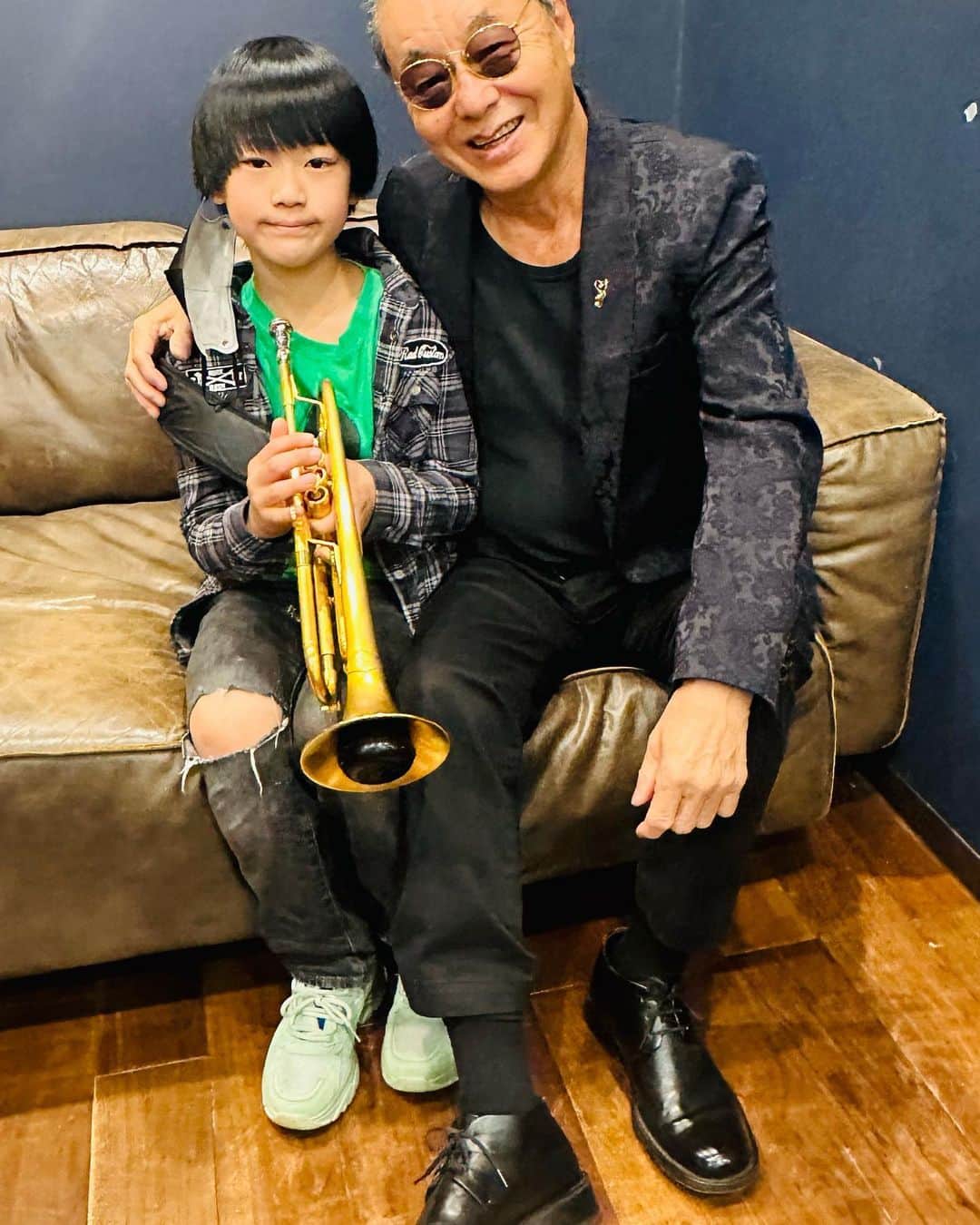 日野賢二のインスタグラム：「Dad’s Killin’ Blue Note Gig  Was special One,along with family!」