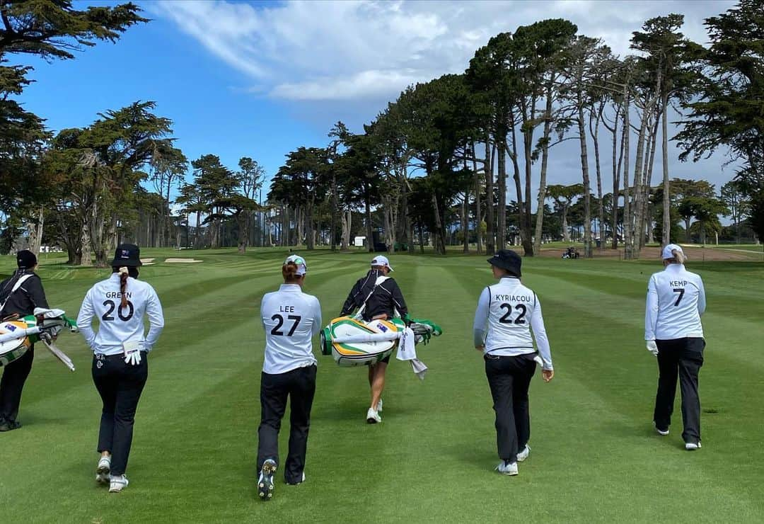 ミンジー・リーさんのインスタグラム写真 - (ミンジー・リーInstagram)「Such a good week at @internationalcrown representing Australia with these girls 🇦🇺😊  Not a dull moment with @hannahgreengolf @sarah_kempy @steph.kyriacou  Thankyou for an awesome week 💚💛💚💛」5月10日 0時07分 - minjee27