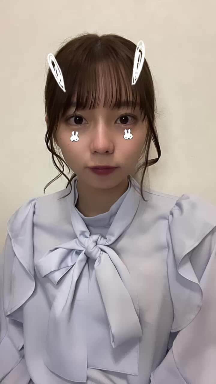 篠原望のインスタグラム：「少しの間だけ残します🐇🌷」