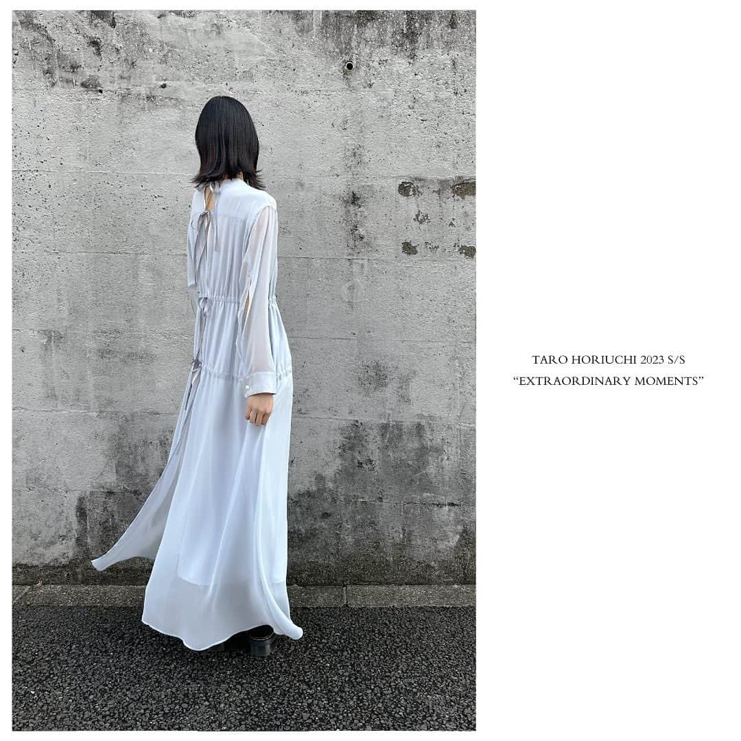 TARO HORIUCHIさんのインスタグラム写真 - (TARO HORIUCHIInstagram)「#tarohoriuchi 2023 S/S ‘EXTRAORDINARY MOMENTS’   ●Slashed Volume Dress  #tarohoriuchi23ss」5月10日 21時00分 - tarohoriuchi