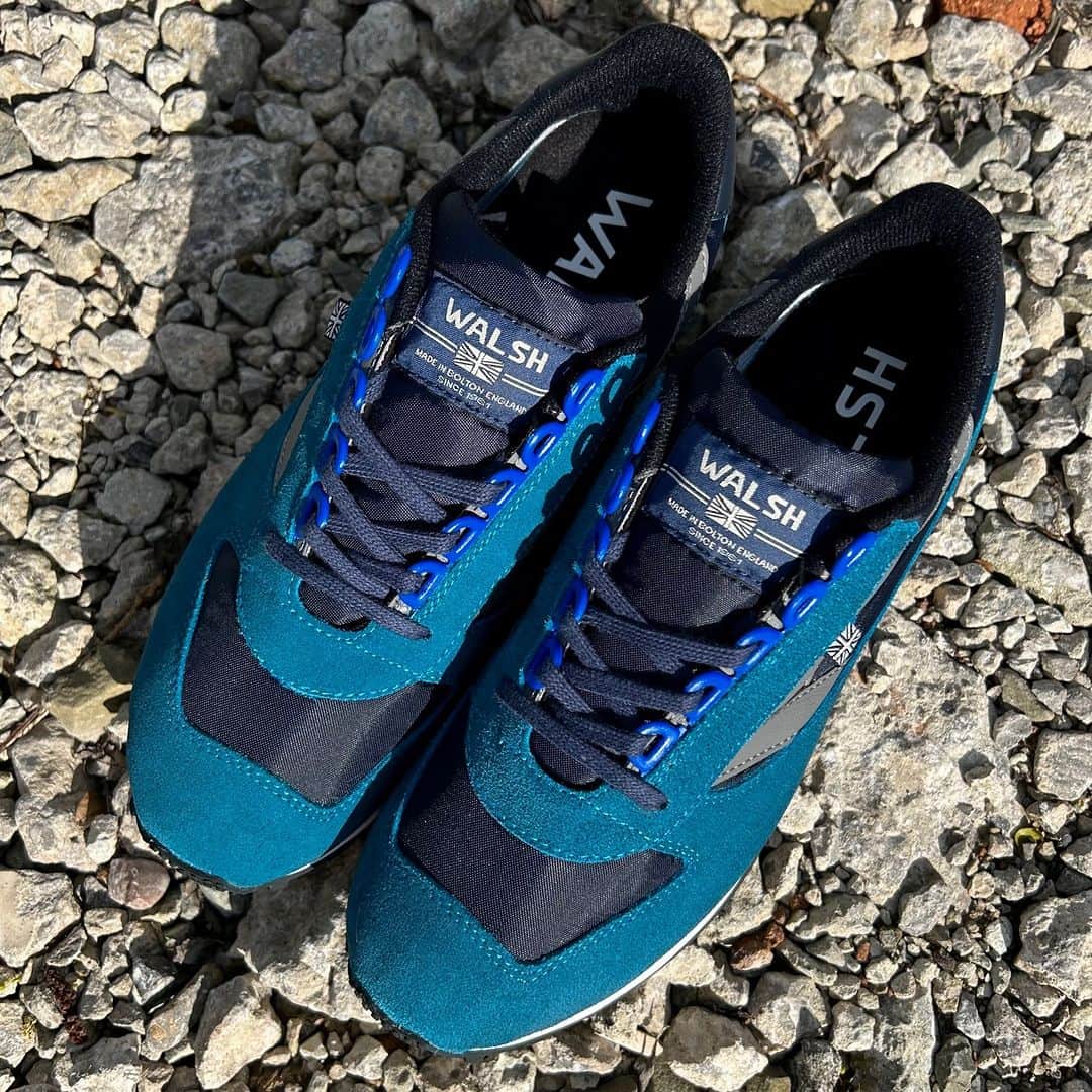 ウォルシュのインスタグラム：「Summer Styles with the European Stellar.  normanwalshuk.com  #normanwalsh #britishmade #sneakers #trainers #ukmfg #madeinbritain #footwear」