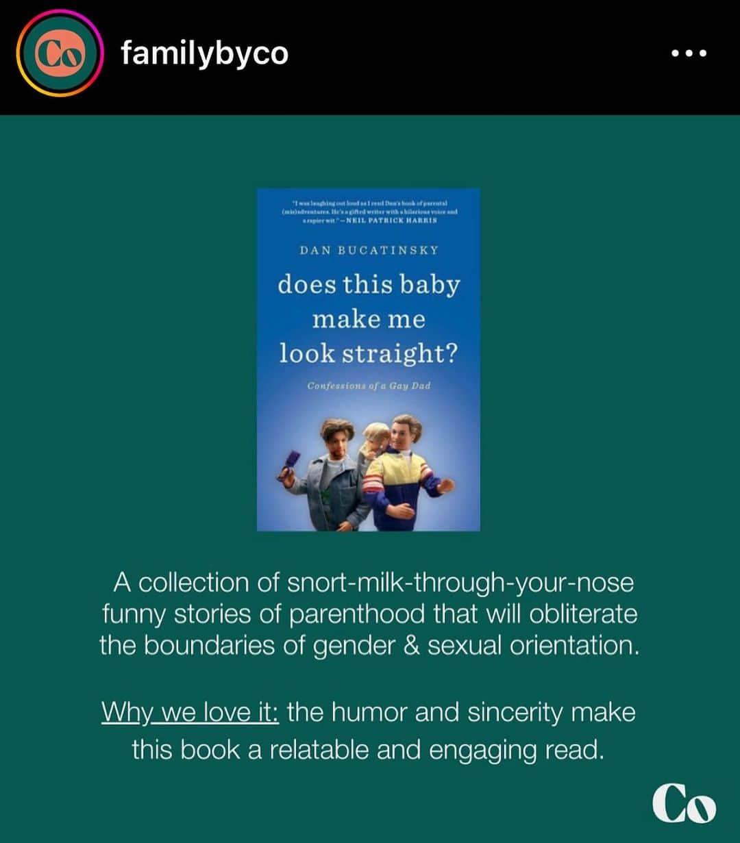 ダン・ブカティンスキーさんのインスタグラム写真 - (ダン・ブカティンスキーInstagram)「If you haven’t read or listened to my book: LINK IN BIO #repost @familybyco  #doesthisbabymakemelookstraight」5月10日 3時06分 - danbucatinsky