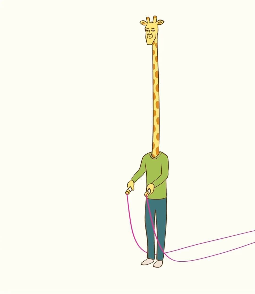 keigoのインスタグラム：「🦒 #illustration」