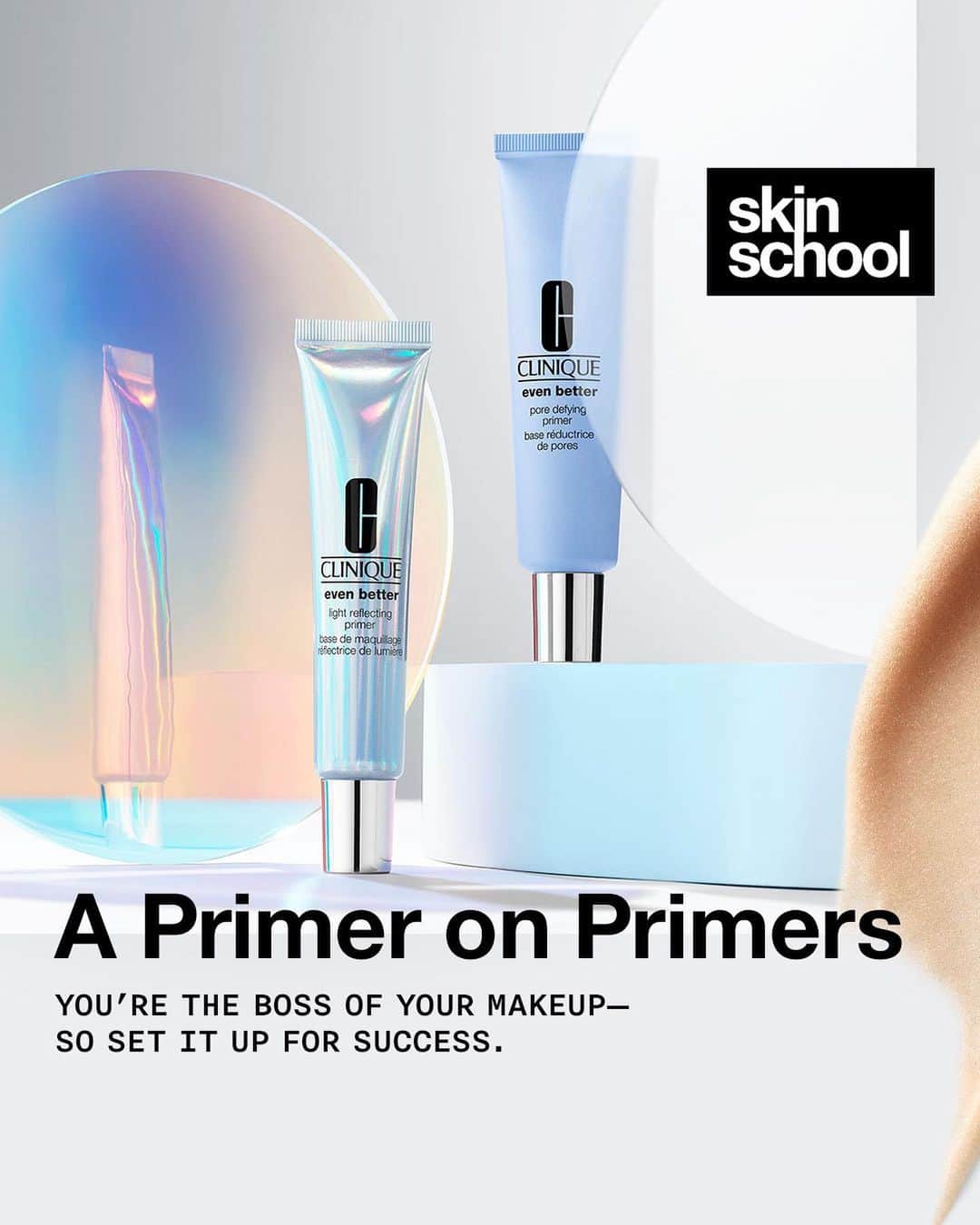 クリニークさんのインスタグラム写真 - (クリニークInstagram)「Skin School: Introduction to Primers  #EvenBetterPrimer #makeup #primer #skincare #dermtested」5月10日 4時03分 - clinique