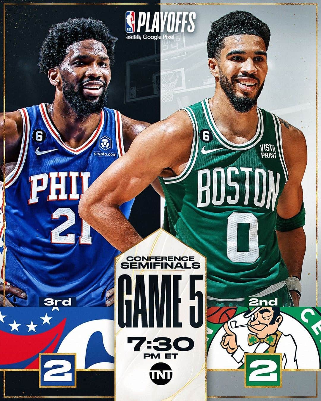 NBAさんのインスタグラム写真 - (NBAInstagram)「Will the @sixers or @celtics take a 3-2 series lead tonight?  #NBAPlayoffs presented by @googlepixel_us」5月10日 4時00分 - nba