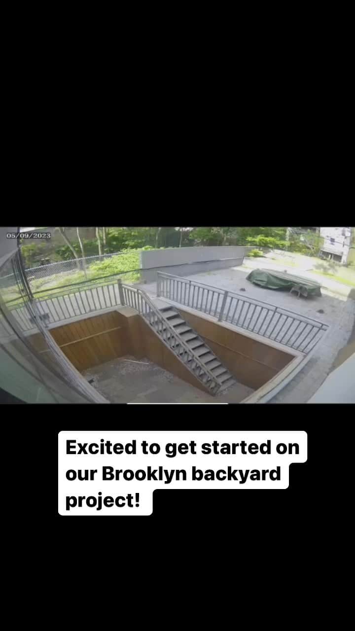 ジェイミー・チャンのインスタグラム：「Can’t wait to have our Brooklyn backyard sanctuary. We already have detailed plans and vision thanks to @yardzen. Now we just need to head back to the East coast to make this happen!」