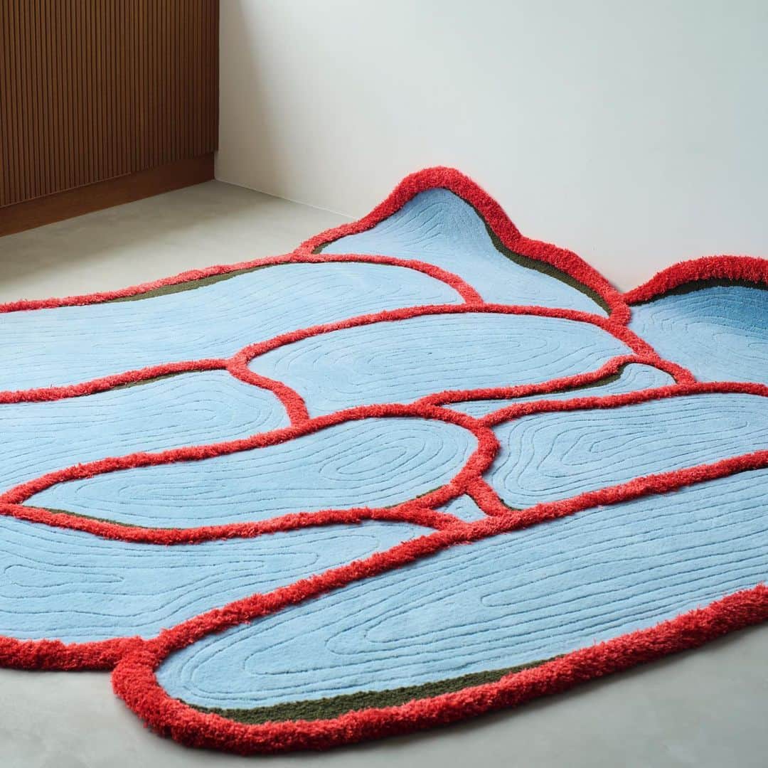 KEISUKE SYODAのインスタグラム：「The terrace rug for @studiotheblueboy bespoke rug 🌾 Photos by @naotografie」