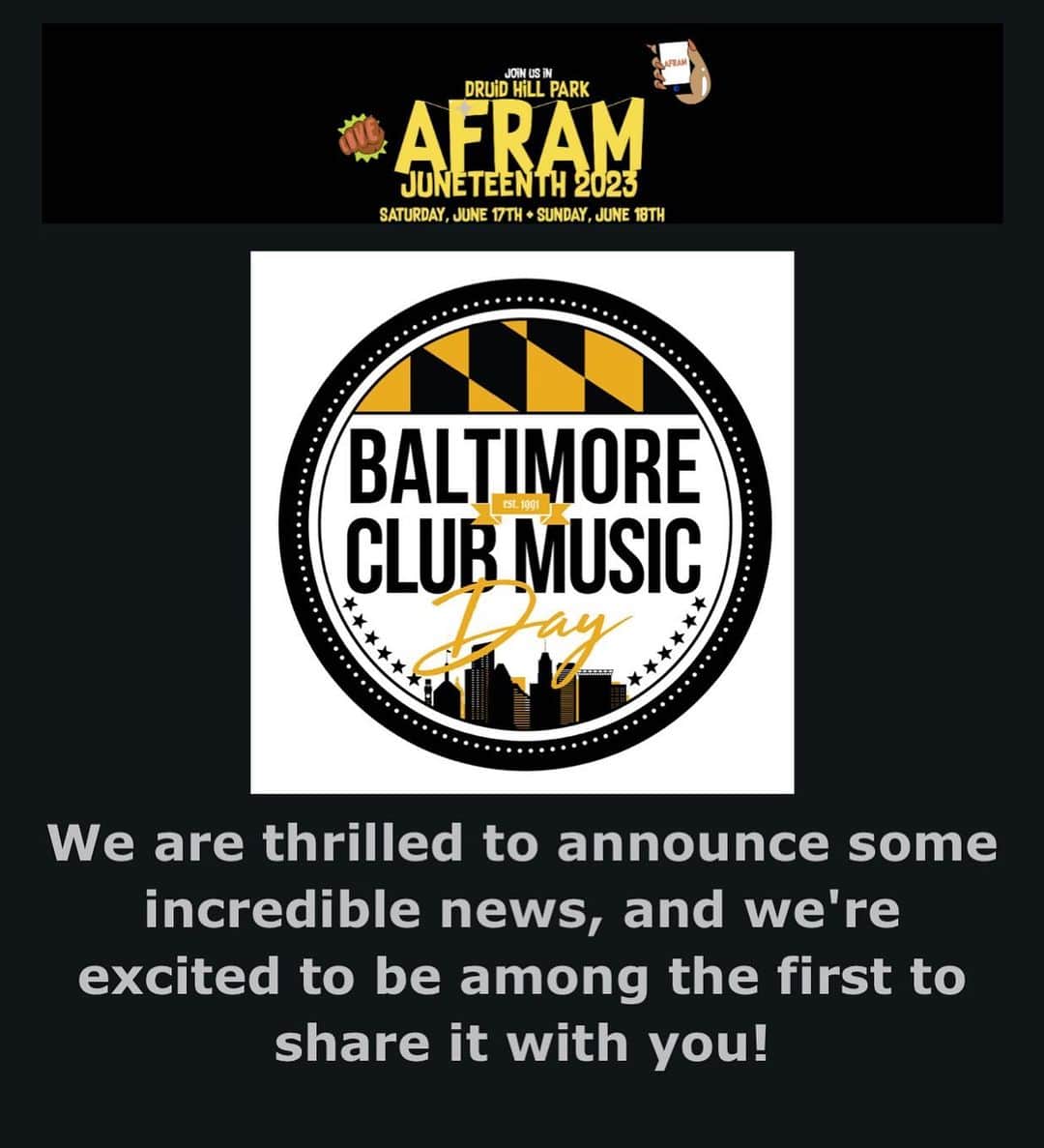 カリズマのインスタグラム：「🫡 June 17th has been Long Overdue  Baltimore Club Music Day 🎶」
