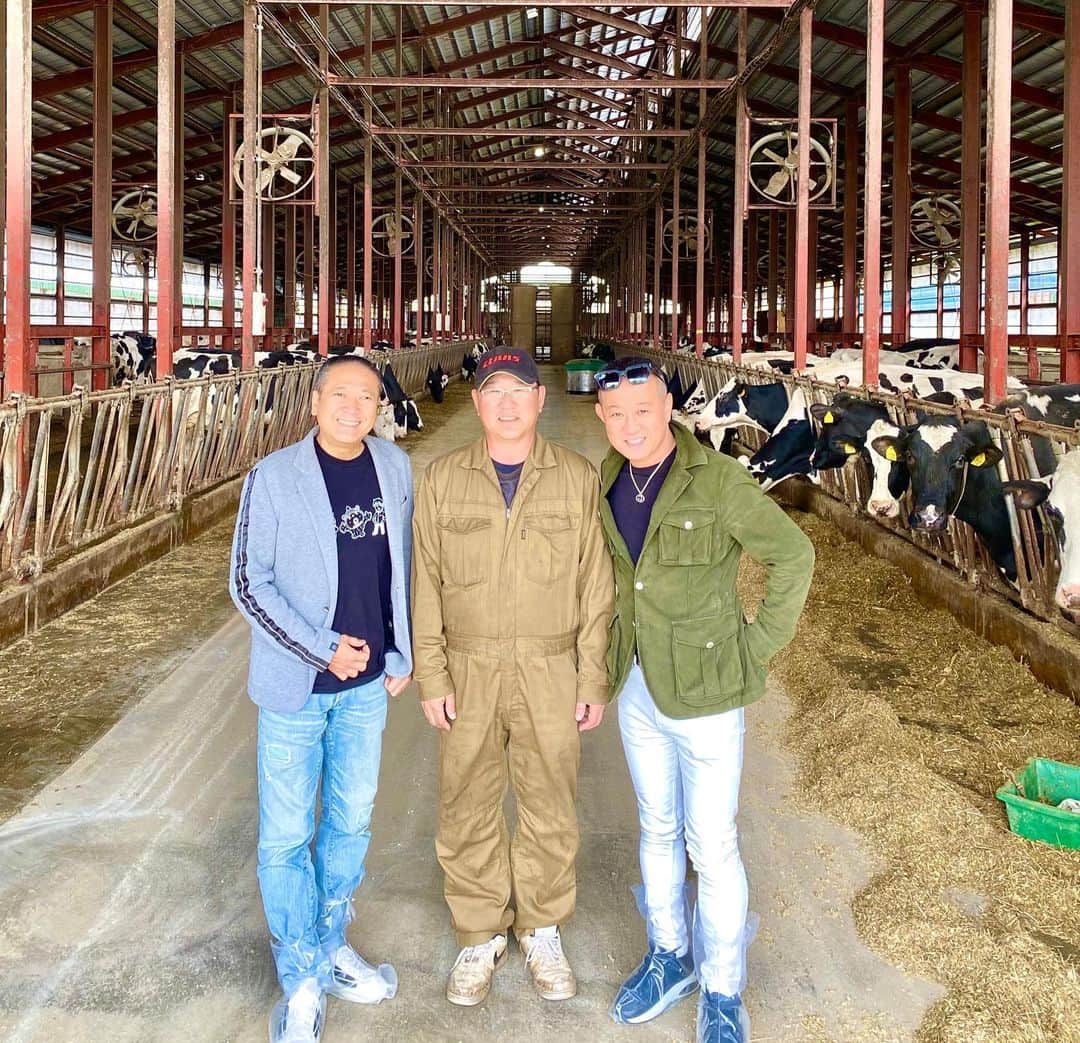 鎧塚俊彦さんのインスタグラム写真 - (鎧塚俊彦Instagram)「私にとって今回の北海道行きの大きな目的の一つ。 小林牧場の視察。 私の七つの夢の一つ「地域活性化と第一次産業の隆盛」のヒントが小林牧場のヒト・モノ・コトが自然な形で循環して、みんなが幸せになる「循環酪農」にある様に思うのです。 搾乳牛の牛舎から出る糞尿はすべてバイオガスプラントに集められ、プラント内でバイオガス、液肥、繊維質の資材に分離。バイオガスは同じく牧場内にある発電設備の燃料として利用され牧場の電力は全てまかなわれているだけで無く北電に売却されています。液肥は畑の土壌の養分に、繊維質の資材は牛たちのベッドの敷料に、それぞれ見事に活用されています。育成牛の牛舎から出る糞尿は敷料として使われている麦わらを含むため、良質な堆肥の原料となります。牧場内にある施設で充分に熟成された堆肥は、良質な土壌資材として畑に還元されます。 つまり豊かな大地からとれる牧草を牛が食べ乳を産み、牛から出る糞尿がエネルギーとなりまた養分となり豊かな大地を作り出すという見事なサイクルを作り出しています。 この様な皆んなが幸せになる循環酪農をヒントに地域活性化と第一次産業の隆盛に繋げてていきたいです。 #toshiyoroizuka #鎧塚俊彦　#トシヨロイヅカ　#SDGS #小林牧場　#循環農業　#柴田武」5月10日 7時10分 - toshiyoroizuka