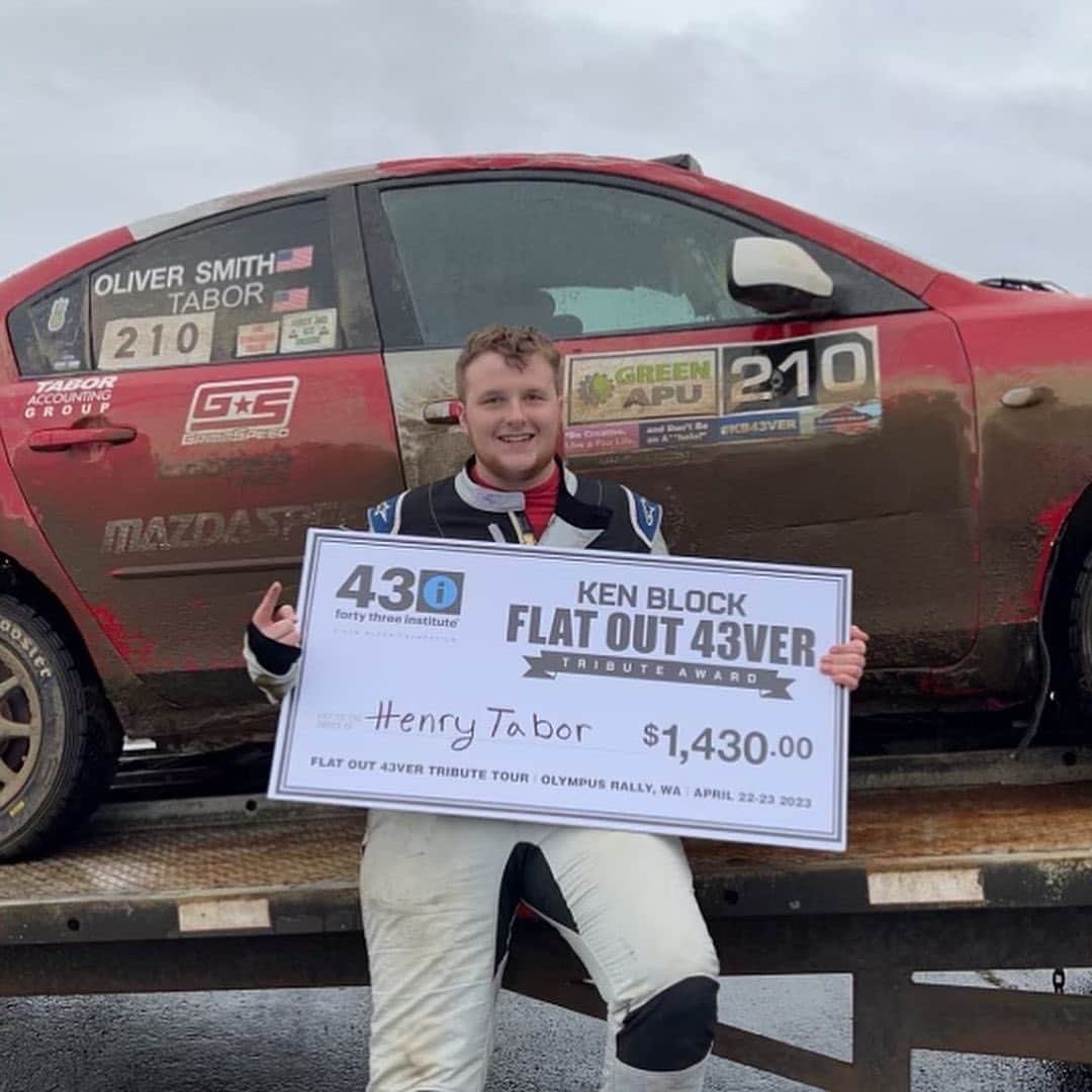 ケン・ブロックさんのインスタグラム写真 - (ケン・ブロックInstagram)「We asked Oliver & Henry what they’re planning on doing with the money 43 Institute awarded them at the @olympusrally . Their flat out approach to rally earned them top points in our eyes! Their responses:  Henry:   “Well, after Olympus the team has had some repairing to do to our cars, … I’m pretty positive my money will be going straight back into our team, as the new build is starting very shortly our bill has started to go up as we are building a Ford Fiesta R2, as Marks 20th anniversary of his National Championship is next year so we are going to attempt the championship again in the new car. … Depending on what has been bought or not yet, it might go towards our road racing program. My schedule has I believe 10+ events on it, including Road America, so that cost is also a large factor into some of my other shenanigans.”  Oliver:  “The award money has created a multitude of opportunities that previously existed, but were not as financially accessible. I planned on going back to school this fall to study for a masters degree in Psychology and and a minor in neuroscience. The award money made the financial pressure, that college can be, just a bit less of a burden. On top of that, it’s going to also help me pay off any loans or debts that I’ve accumulated in the process so far! I’m so extremely grateful, fortunate, thankful, and honored to have won such an tribute and will remember this for the rest of my life!”  #ARA #43i #43Institute #Rally #FlatOut43ver #Award  #KenBlock」5月10日 7時22分 - kblock43