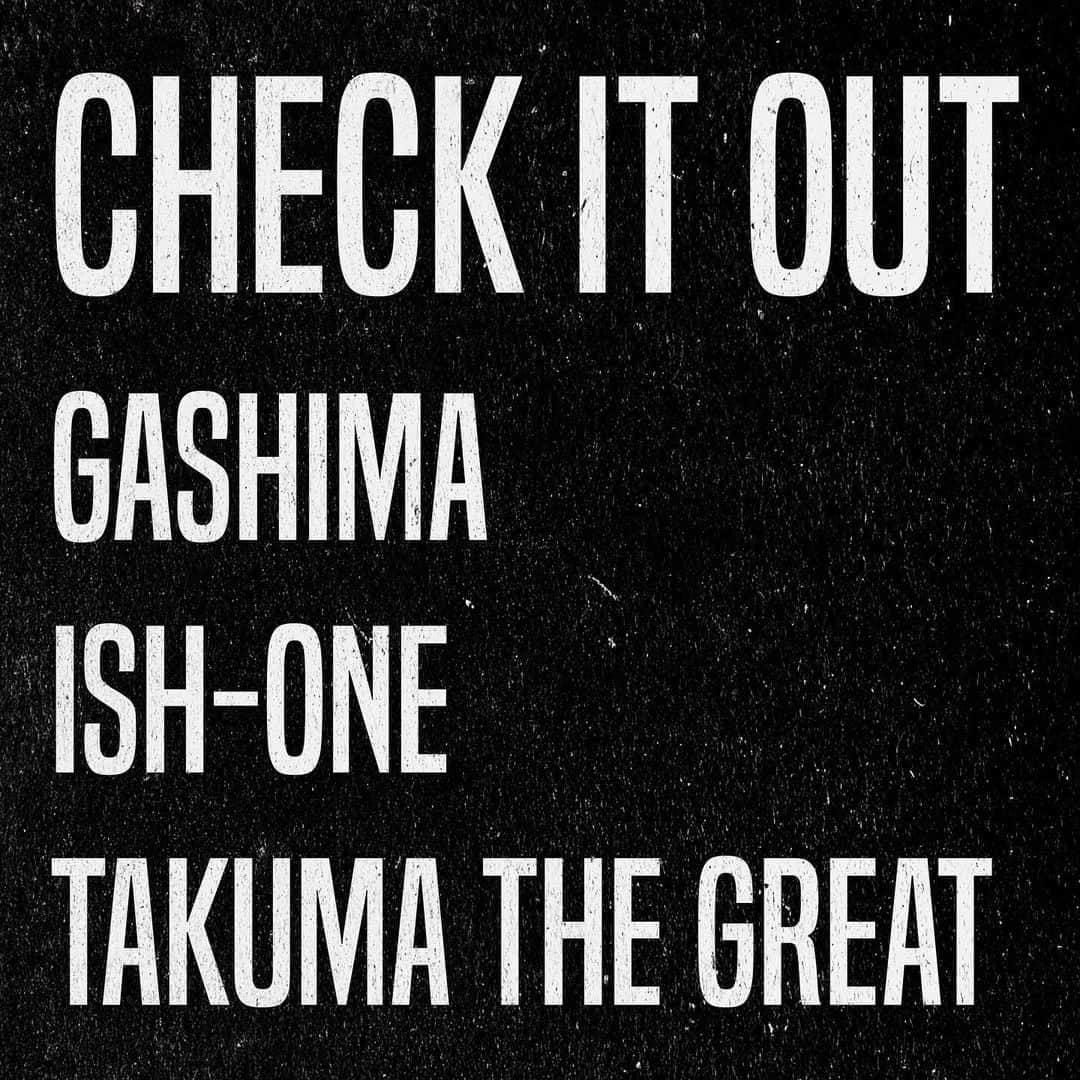 GASHIMA さんのインスタグラム写真 - (GASHIMA Instagram)「・ Check It Out feat.  ISH-ONE, TAKUMA THE GREAT 配信スタートしました🎧  みんなは歌詞のどの部分が好き？」5月10日 7時38分 - gashima