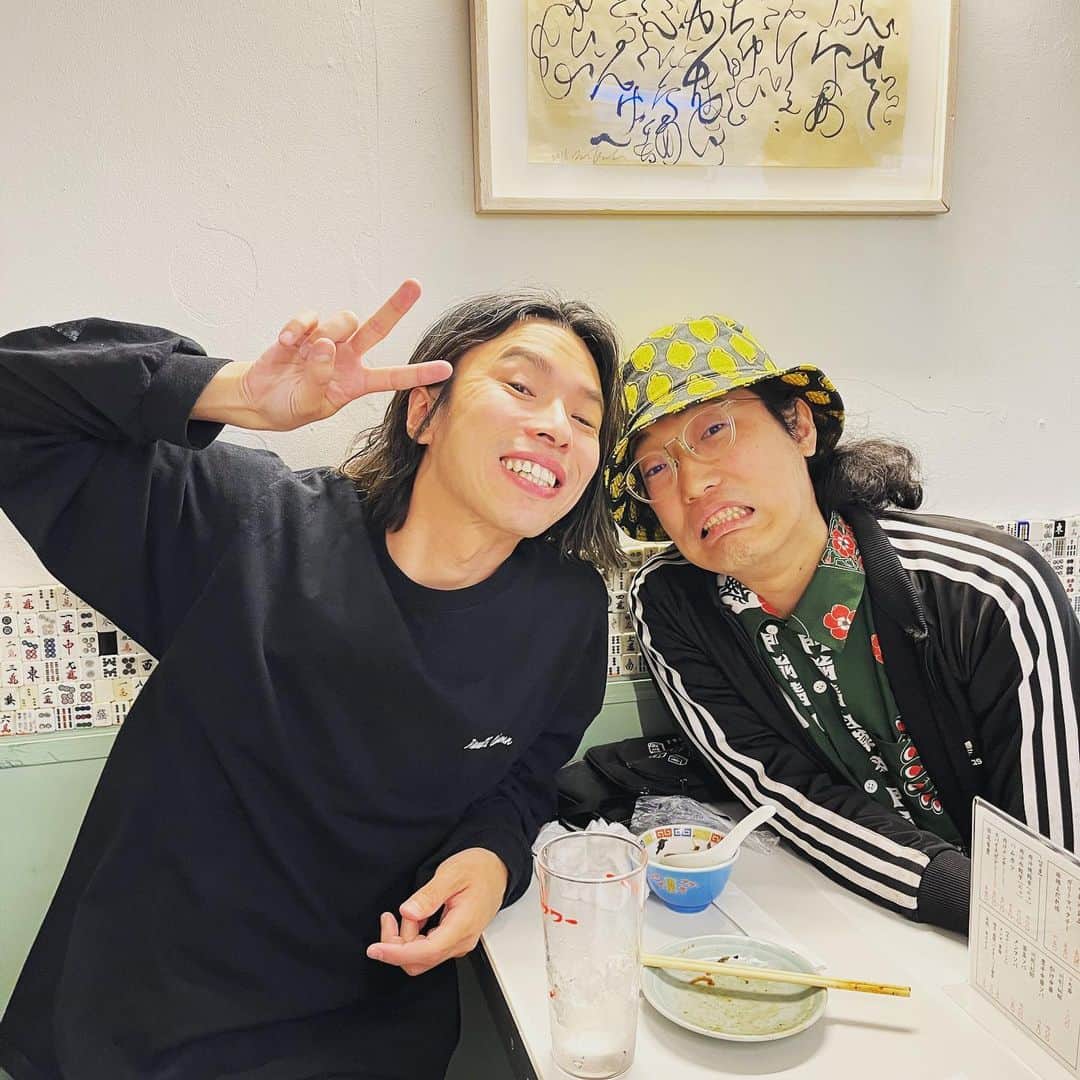 山本幹宗のインスタグラム：「久しぶりに平間くんに会ったぜ。 🀄️🀄️🀄️」