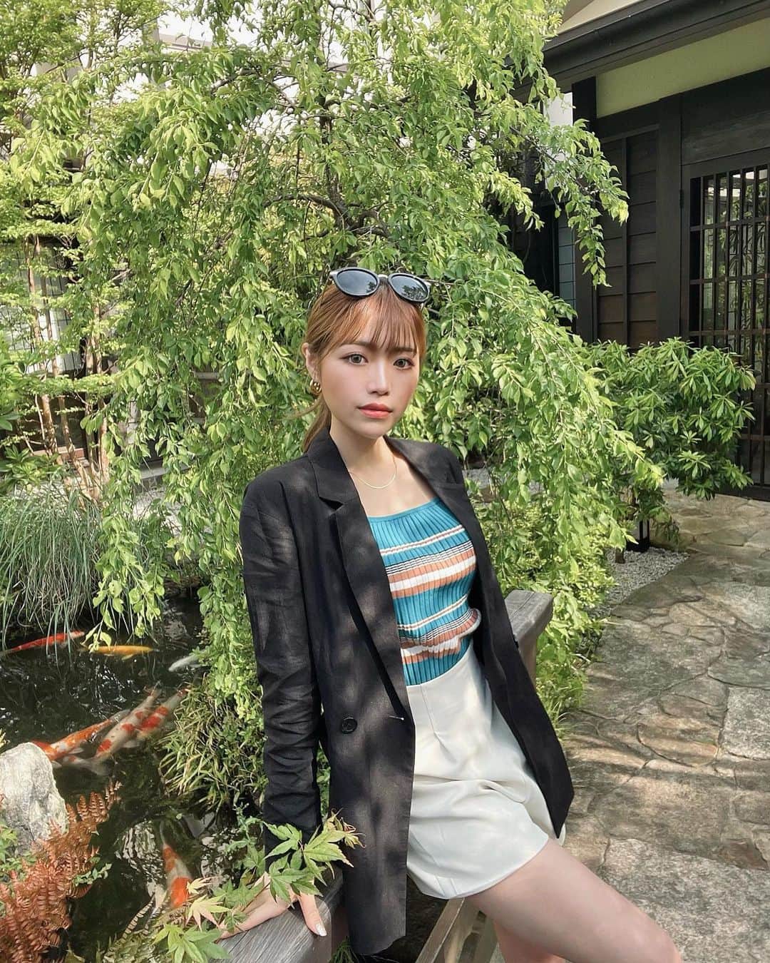 RYOさんのインスタグラム写真 - (RYOInstagram)「自然薯ぱわー🌼🌼🌼  久々2人で箱根にきたよ🍃リフレッシュの旅 お昼に食べた自然薯がとろんとろんでおいしかった🤤✨  質問きてたコーデはタグ付けしました🏷♡  #箱根 #箱根グルメ #強羅温泉 #翠雲 #自然薯 #山薬  #ootd #grl #ジャケットコーデ」5月10日 19時47分 - 24kry