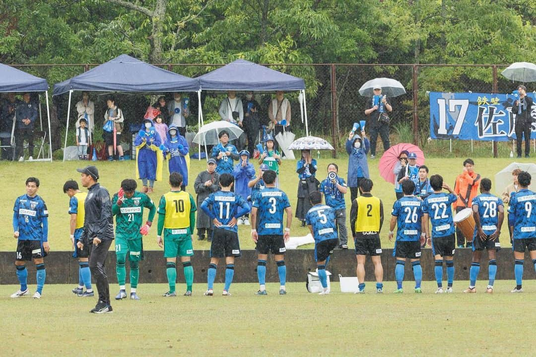 荻野広大のインスタグラム：「天皇杯県予選決勝PK負け  勝たせられる選手になる。  雨の中最後まで応援ありがとうございました！  #ジェイリースFC #天皇杯」