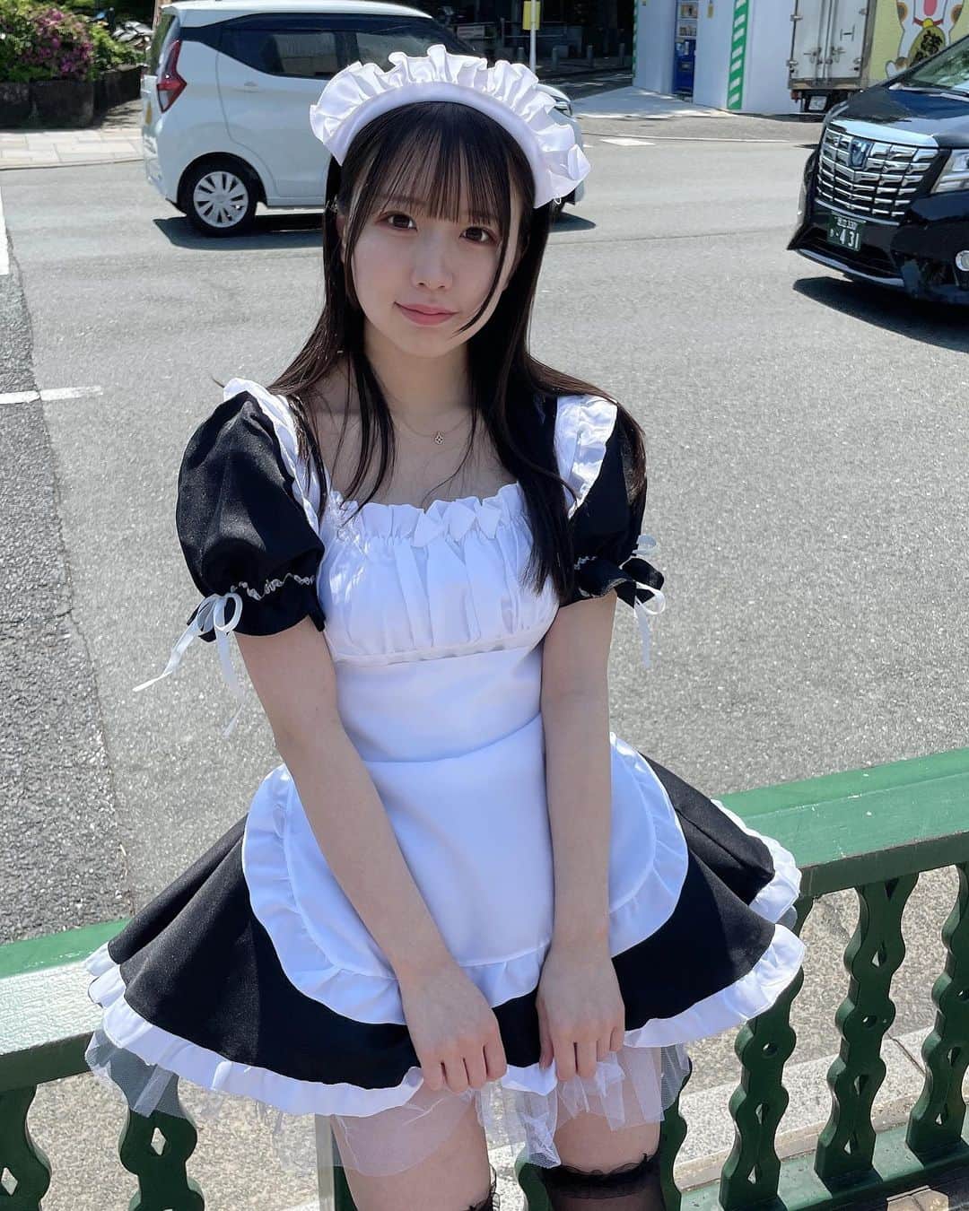 のインスタグラム：「メイドの日らしい～🎀」