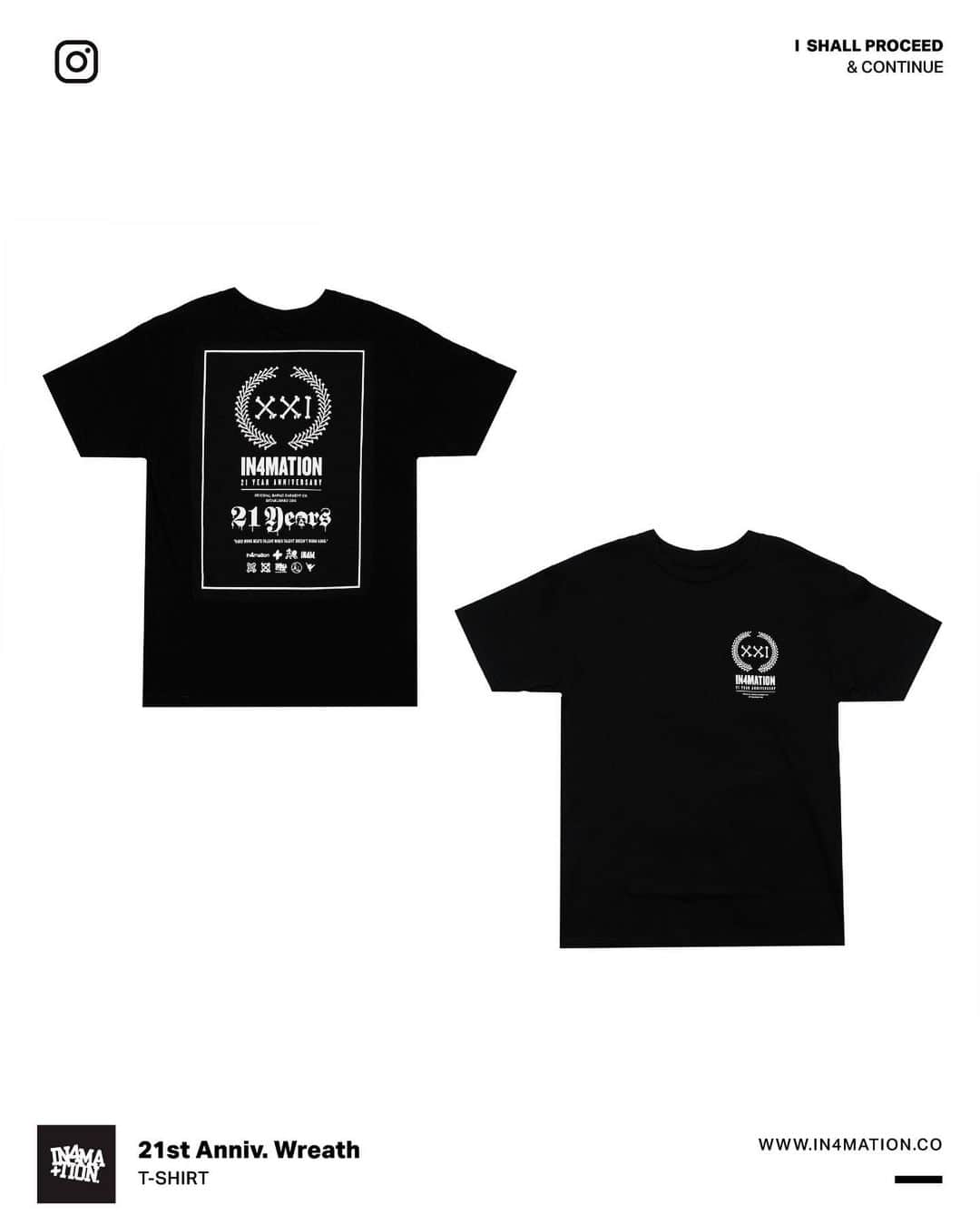 のインスタグラム：「21st Anniversary Collection   Wreath Tee  Friday May 12th 8AM HST   www.In4mation.co  #hawaiioriginals #in4mation #hawaii #slashershi #anniversary #21」