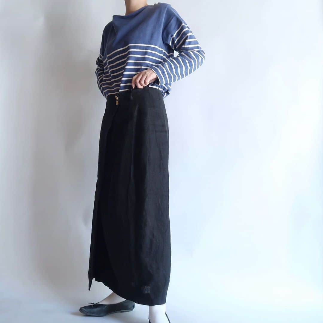 TheSunGoesDownさんのインスタグラム写真 - (TheSunGoesDownInstagram)「linen wrap long skirt  staff 157cm」5月10日 15時25分 - tsgd_tokyo
