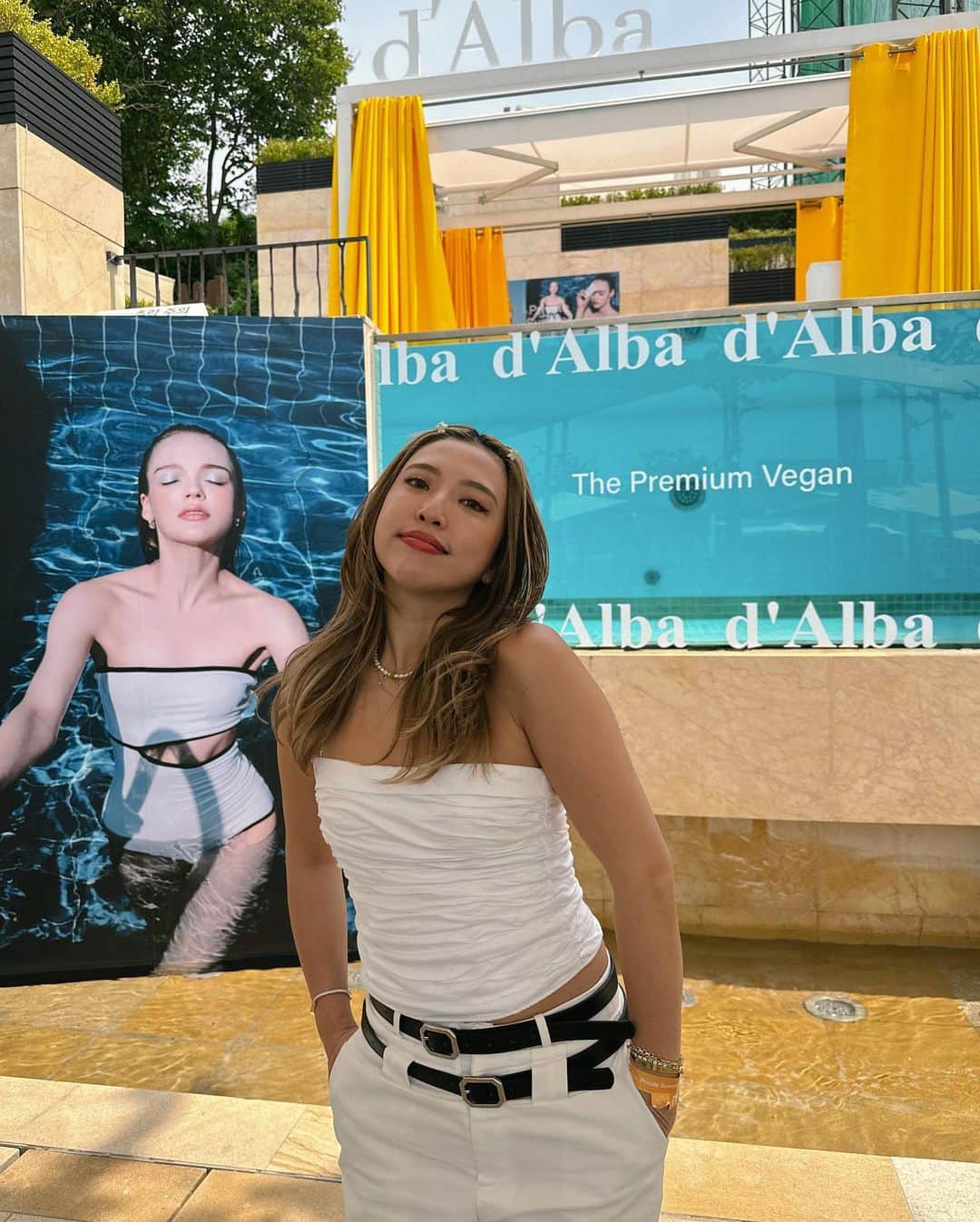 植野有砂さんのインスタグラム写真 - (植野有砂Instagram)「Thank you for taking me to Seoul @dalba_japan ✨☀️ their pool party was so cute 😮‍💨🩵 大好きなダルバのプールパーティでソウルに遊びにきたよ🩷 お天気にも恵まれたのでもちろんトーンアップUV仕込みました🫶🏻 日本にはない新商品もたくさん試せて楽しかった🍋」5月10日 16時20分 - alisaueno