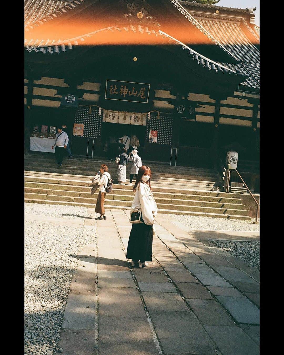 福岡聖菜のインスタグラム：「金沢旅🍊  2023.3.30  #金沢旅行 #フィルムカメラ #konicac35 #尾山神社 #ひがし茶屋街」