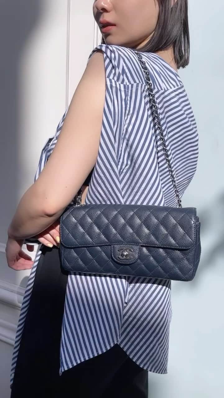 CHANEL Vintage Medium Kelly Bag in Silver Hardware by @amore_tokyo