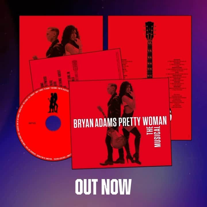 ブライアン・アダムスのインスタグラム：「My studio version of the songs from “Pretty Woman – The Musical” is available now for the first time on CD! Follow the link in the bio!」