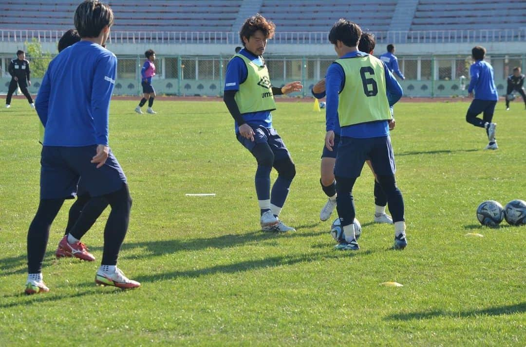 多々良敦斗のインスタグラム：「training⚽️  #サッカー #トレーニング #training #2部練習 #オフ明け #ラインメール青森 #メンタル #多々良敦斗」