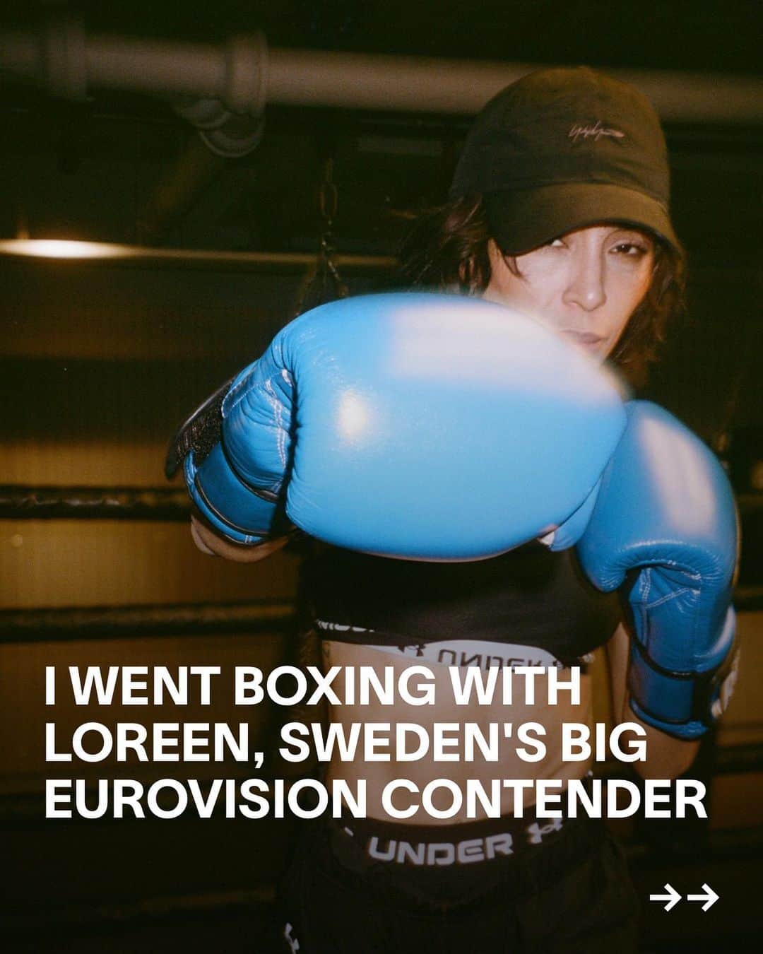 ロリーンのインスタグラム：「The year is 2012, and Swedish artist @loreenofficial has just secured a triumphant Eurovision win with the inimitable “Euphoria”. Call it a cultural reset or whatever, but it sticks in the mind. 11 years later, she’s back as the bookies’ favourite.  Before we practice our left hook, we find a quiet-ish corner just far enough away from the fist-pumping beat of house music to really unpack the decision to return to Eurovision with “Tattoo”, another slice of thunderous Scandi pop. Talking with her feels like chatting with a long-distance friend who just happens to be in your city. And once we take off the boxing gloves – me drenched in sweat, Loreen not so much – I know that if her performance in the ring is anything to go by, her next Eurovision showing will be a knockout.  ✍️ @areola_grande_latte 📸 @roxy_lee」