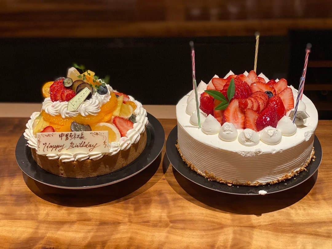 中野猛さんのインスタグラム写真 - (中野猛Instagram)「誕生日祝いパート2 misonoちゃん率いる色々な方々が祝ってくれました。　　  まあ、本人は写真の中にいませんが...😅  #はっぴーばーすでー」5月10日 22時42分 - takeshi__nakano