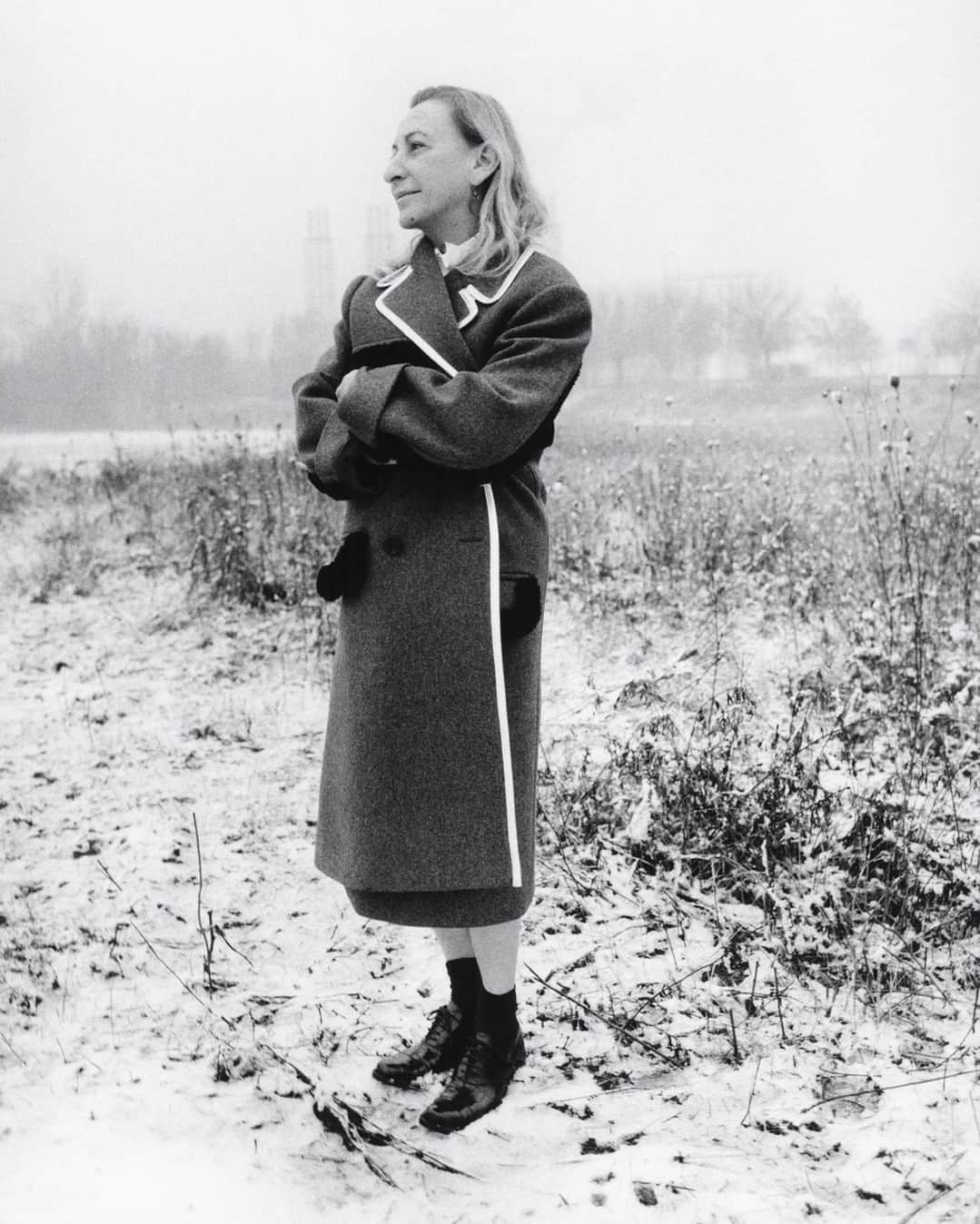 AnOther Magazineのインスタグラム：「Happy birthday Miuccia Prada ❤️⁠ ⁠ "When I dress I’m not dressing like an old woman," Mrs Prada told AnOther Magazine for our A/W21 issue. "When you become old, it’s not easy to have fun with how you dress. When you are older, dressing is even more about bravery." Read the interview at the link in bio 📲⁠ ⁠ Taken from the Autumn/Winter 2021 issue of AnOther Magazine ⏪️⁠ ⁠ Photography by @jamie.hawkesworth」