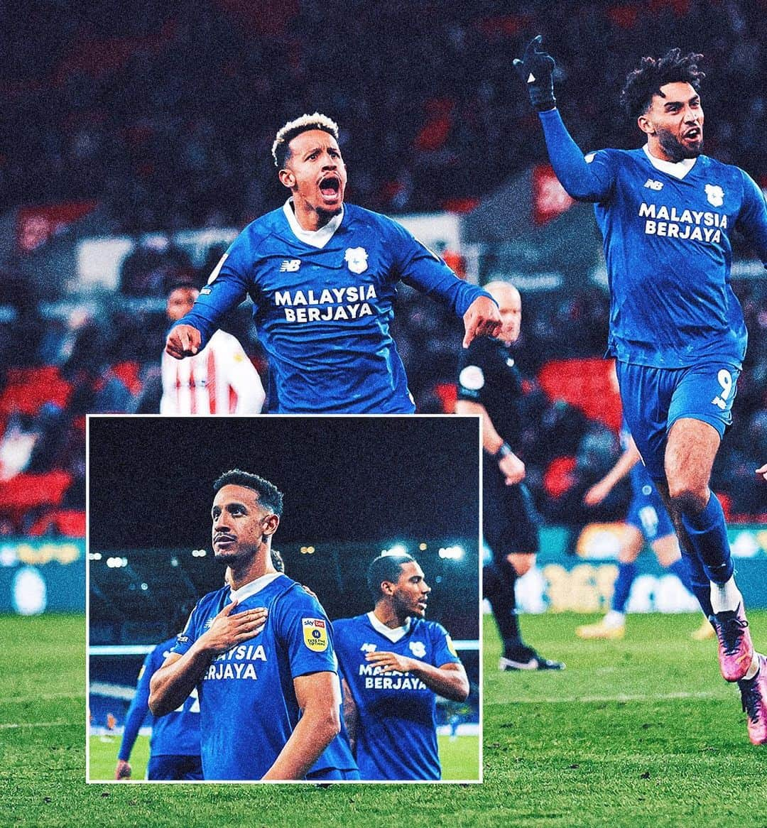 カラム・ロビンソンのインスタグラム：「Despite the injury, loved my first season representing @cardiffcityfc and buzzing the boys pulled through in the end. Thank you for all your support throughout 💙👊🏽 #CardiffCity」