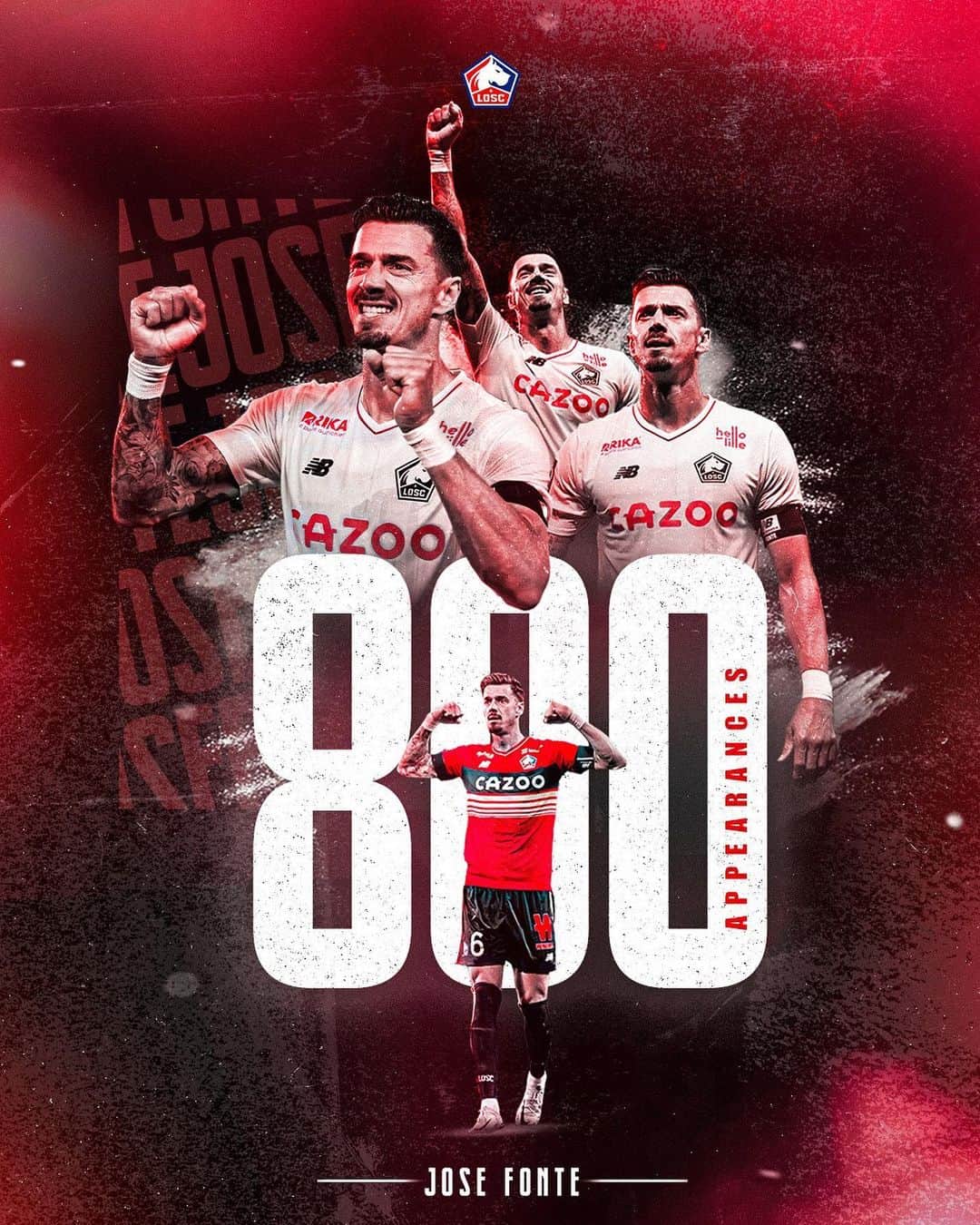 のインスタグラム：「800 jogos feitos e vamos continuar a virar frangos 😉   Obrigado pela força e energia positiva   Um abraço com estima a todos vocês」