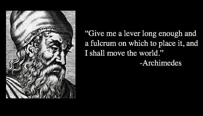 ジョルジュ・サンピエールのインスタグラム：「Give me a lever long enough and a fulcrum on which to place it, and I shall move the world. -Archimedes」