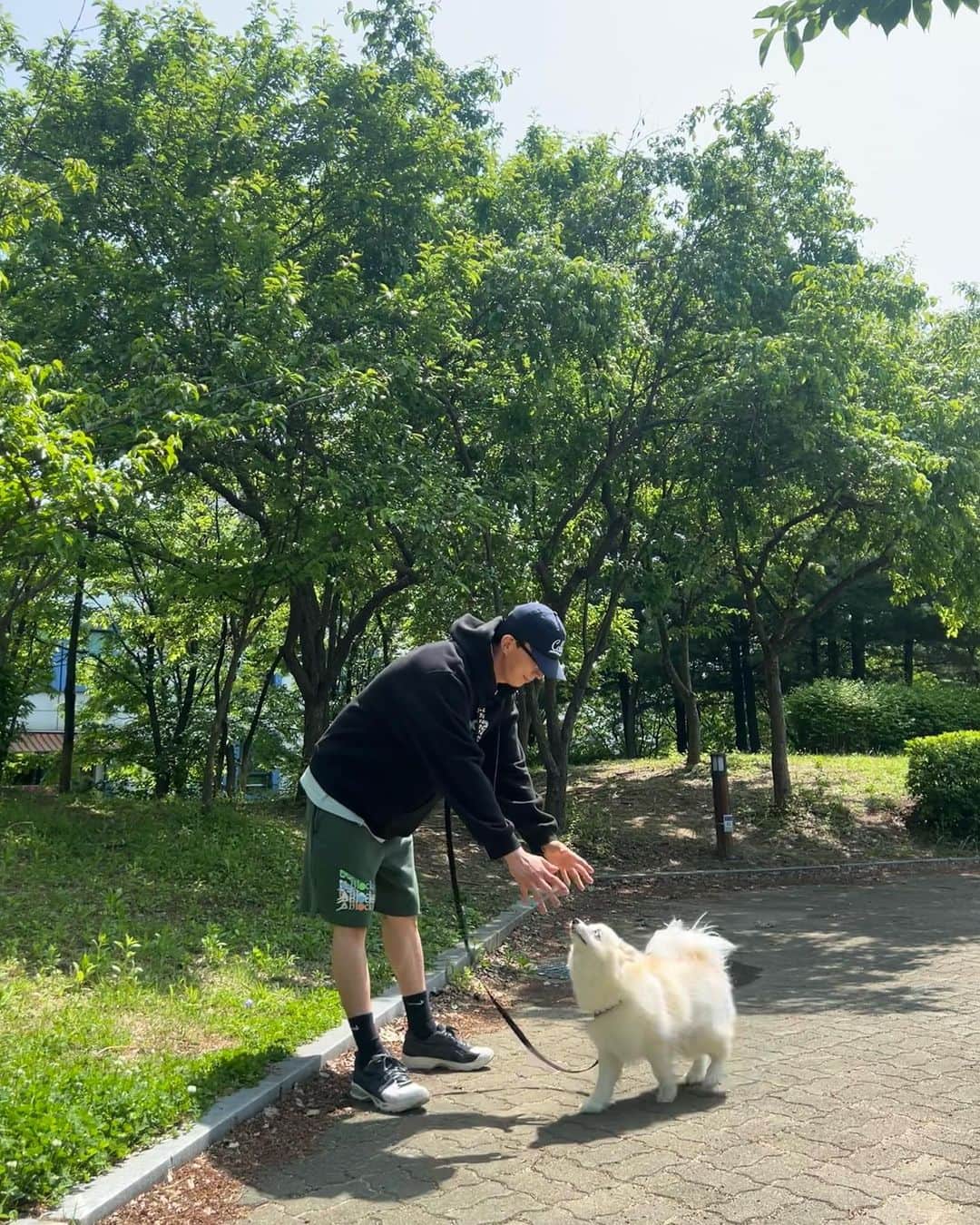 ト・サンウのインスタグラム：「매일매일 산책 🚶🏻‍♂️🦮」