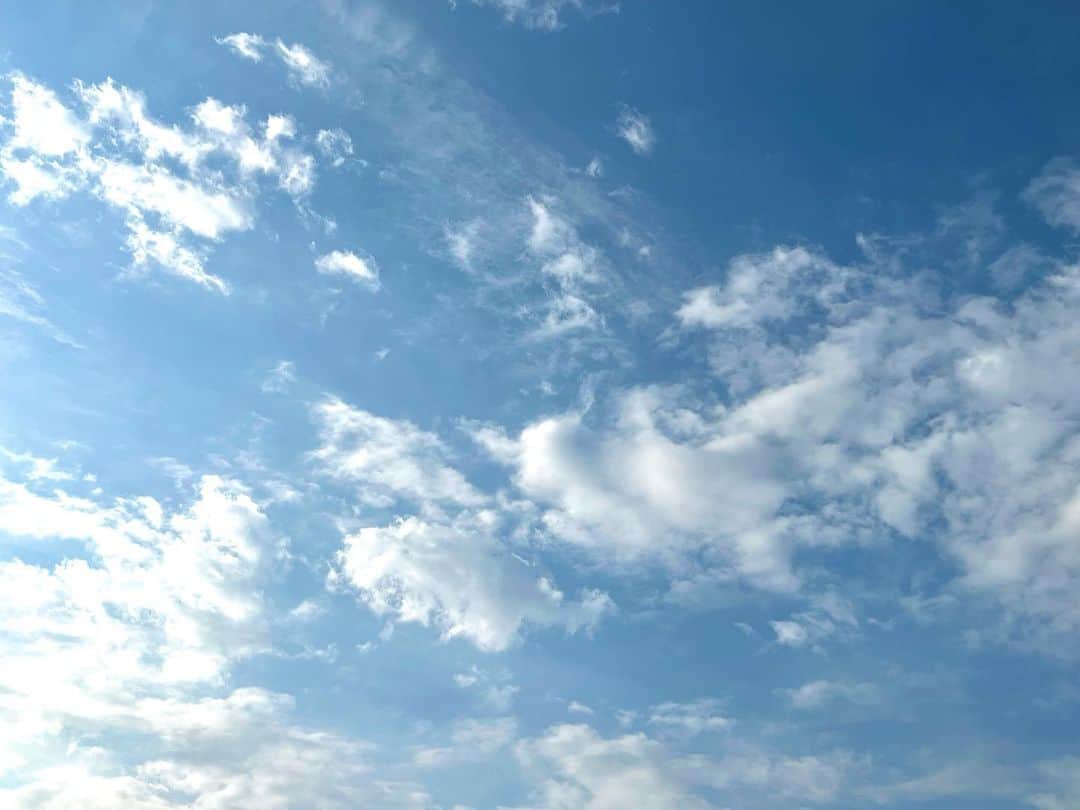 竹井亮介のインスタグラム：「2023年5月11日。 午前6時40分頃、南の空。 #今朝の色  #空」