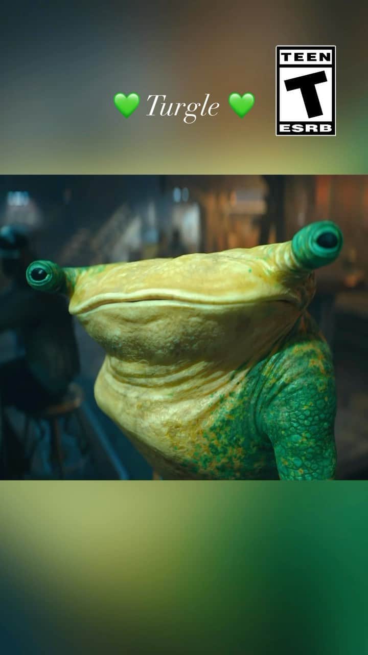 PlayStationのインスタグラム：「We need to talk about Turgle. 💚 #StarWarsJediSurvivor #PS5」