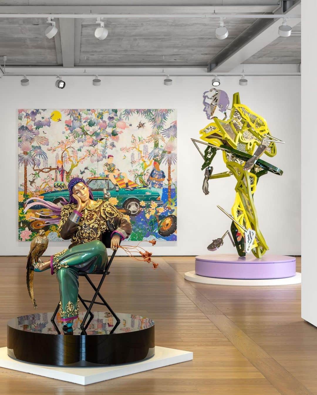 松山智一さんのインスタグラム写真 - (松山智一Instagram)「“Runner”,2023 Stainless steel and Polyurethane paint」5月11日 7時57分 - tomokazumatsuyama